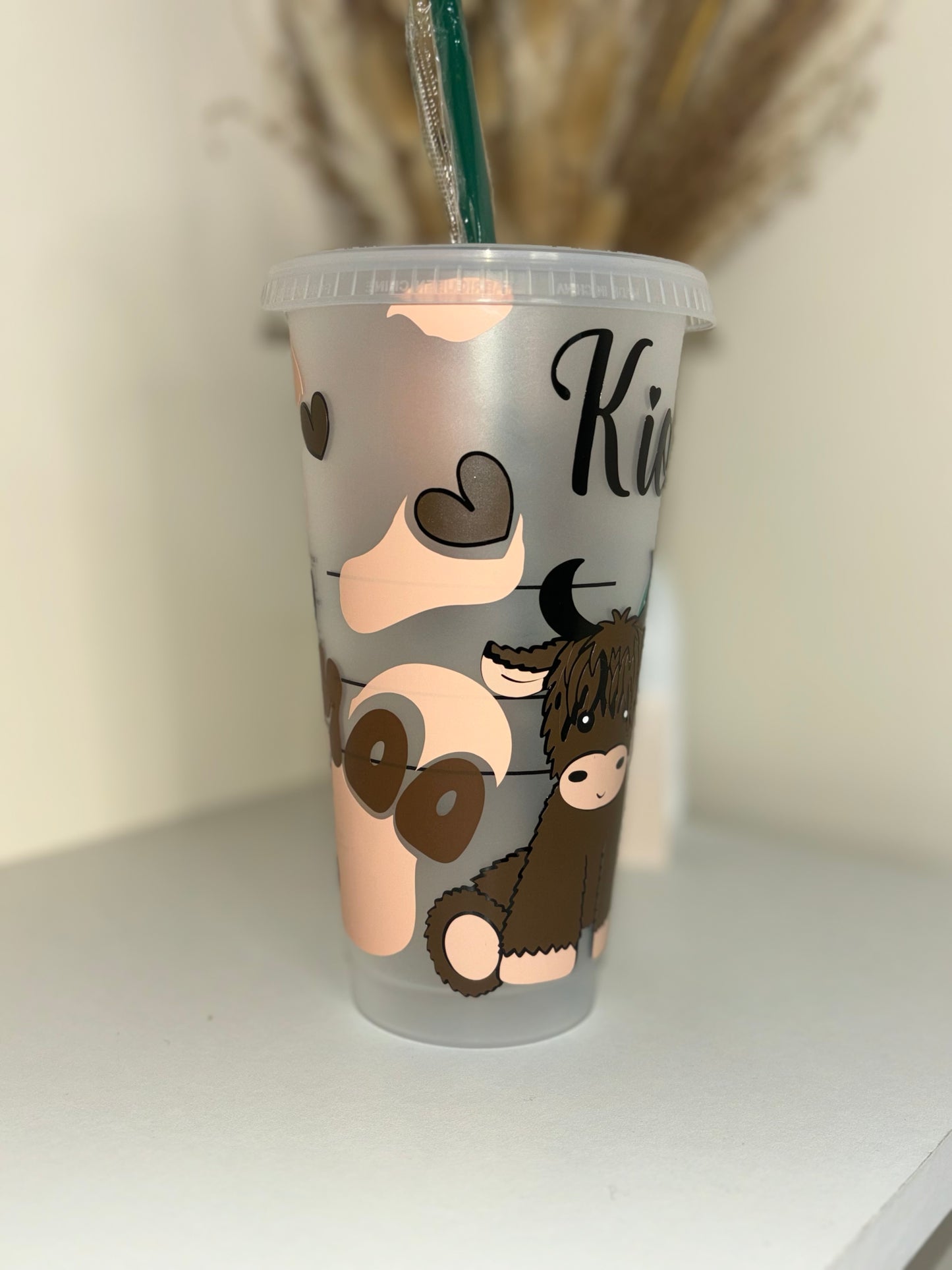Highland Cow Personalised Starbucks Cup