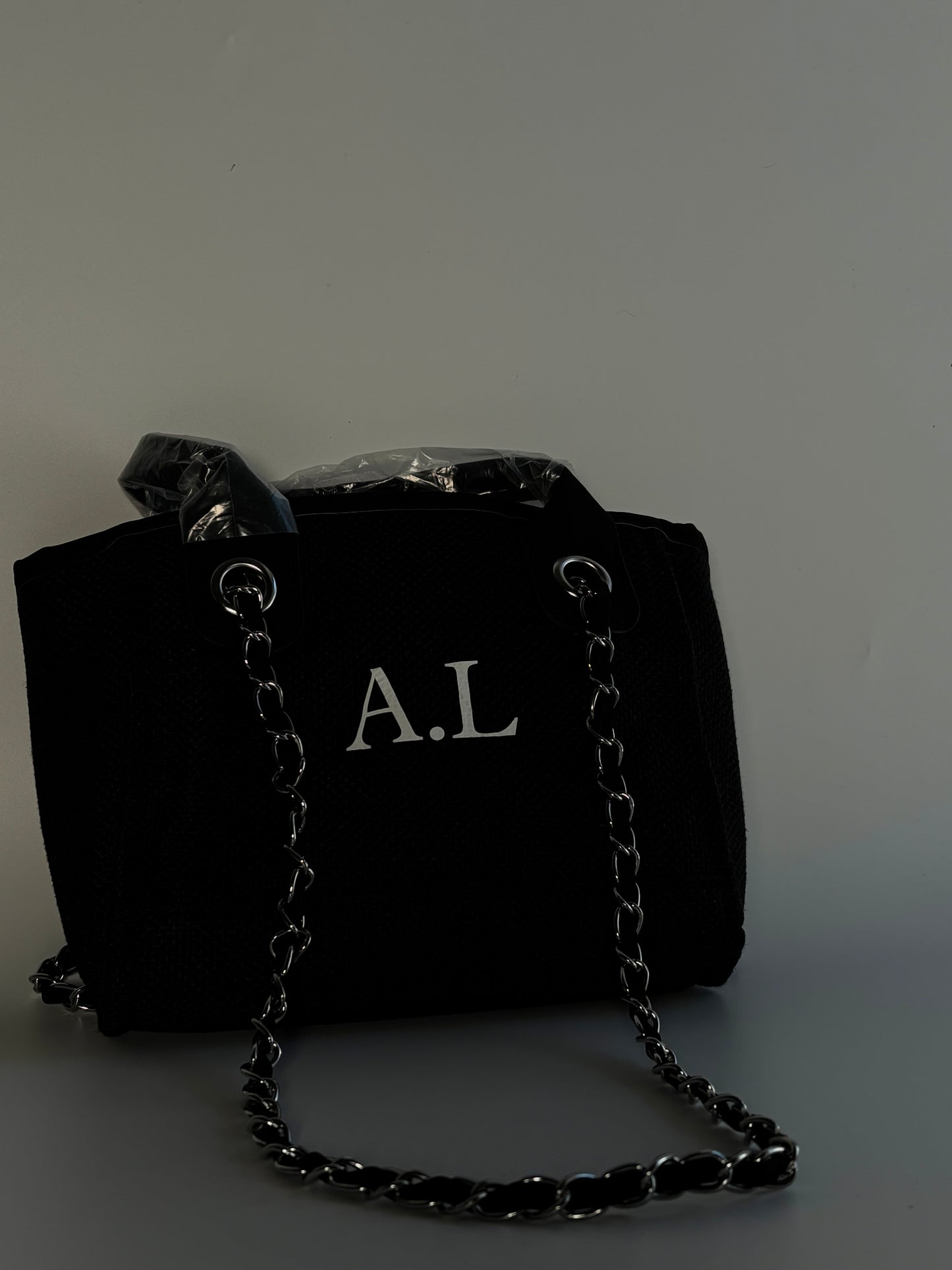 Custom Luxury Mini Canvas Tote Shoulder Bag - Personalised with initials