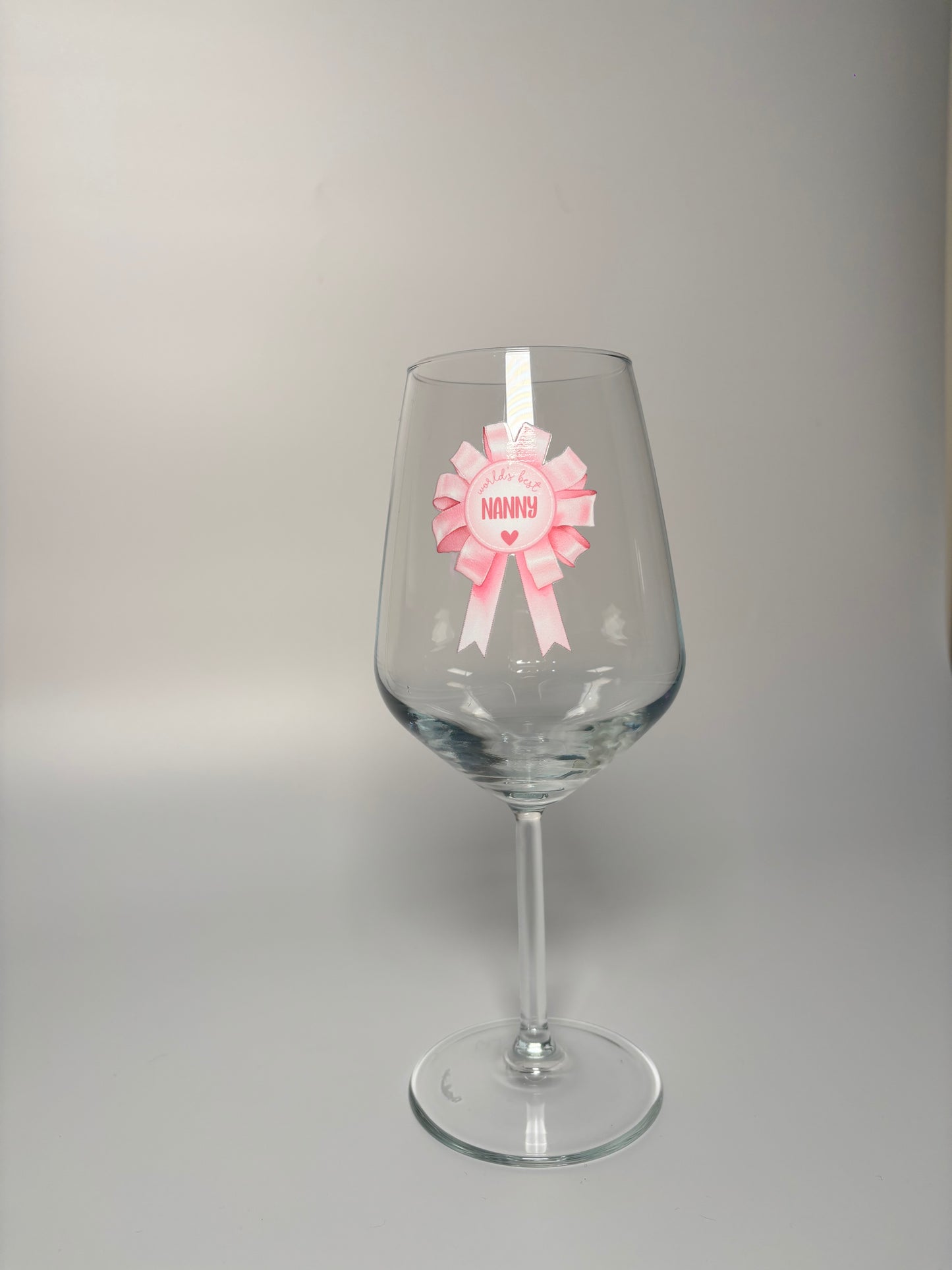 World’s Best Nanny/Mummy Wine Glass