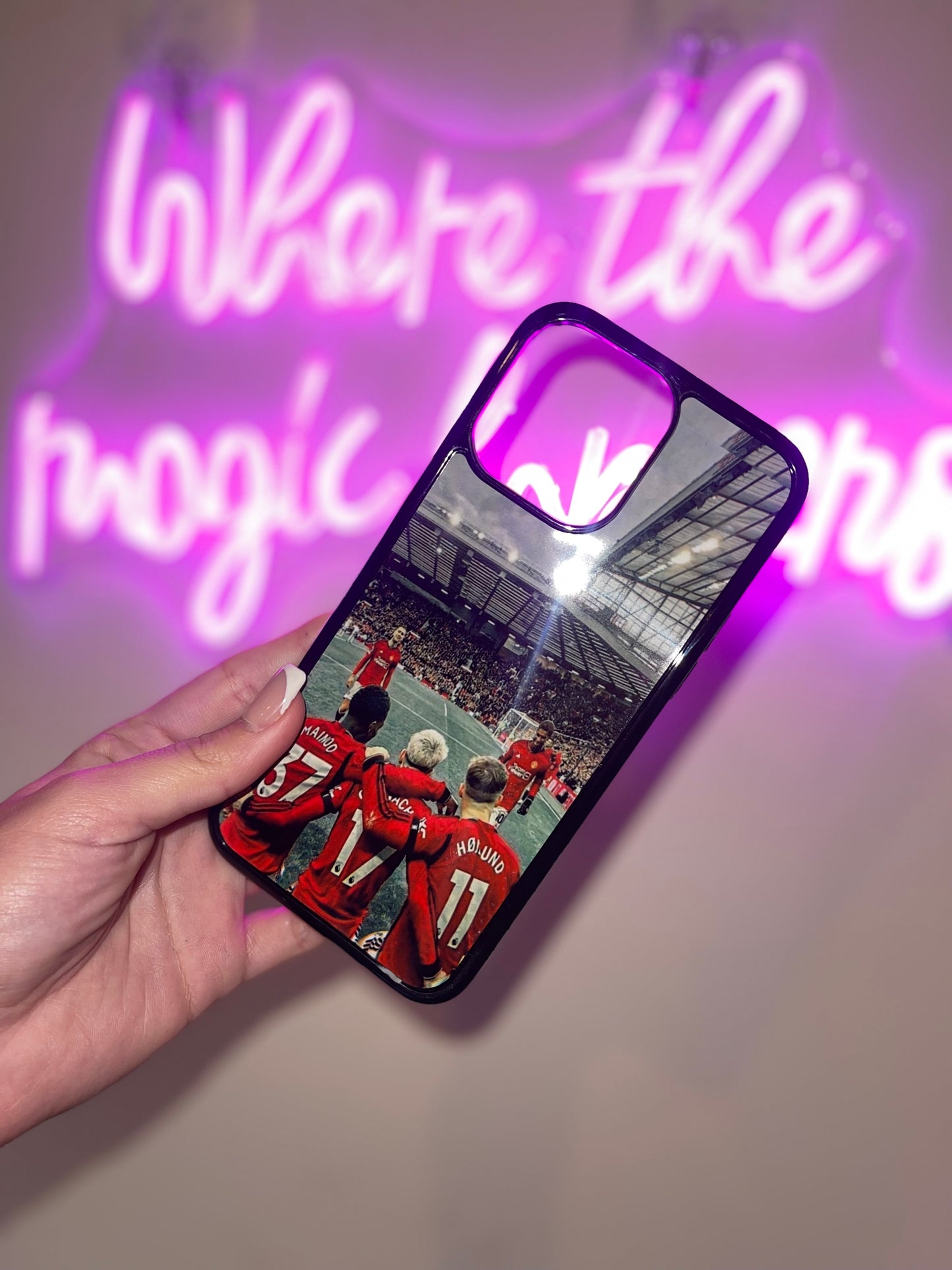Personalised Manchester United IPhone Case (Design 2)