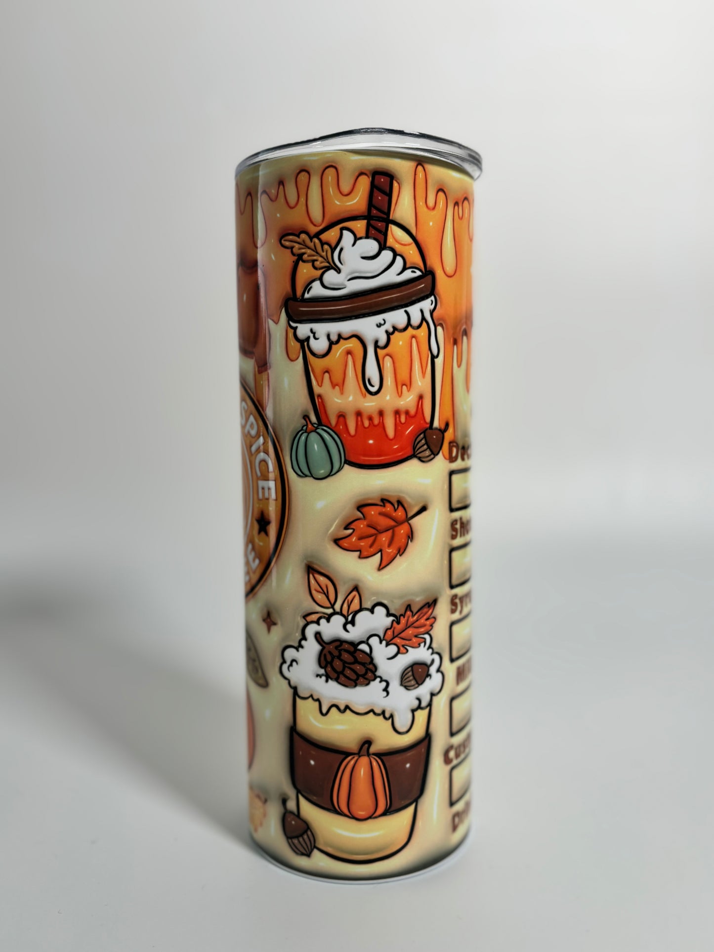 Pumpkin Spice, Autumnal Tumbler, 20oz