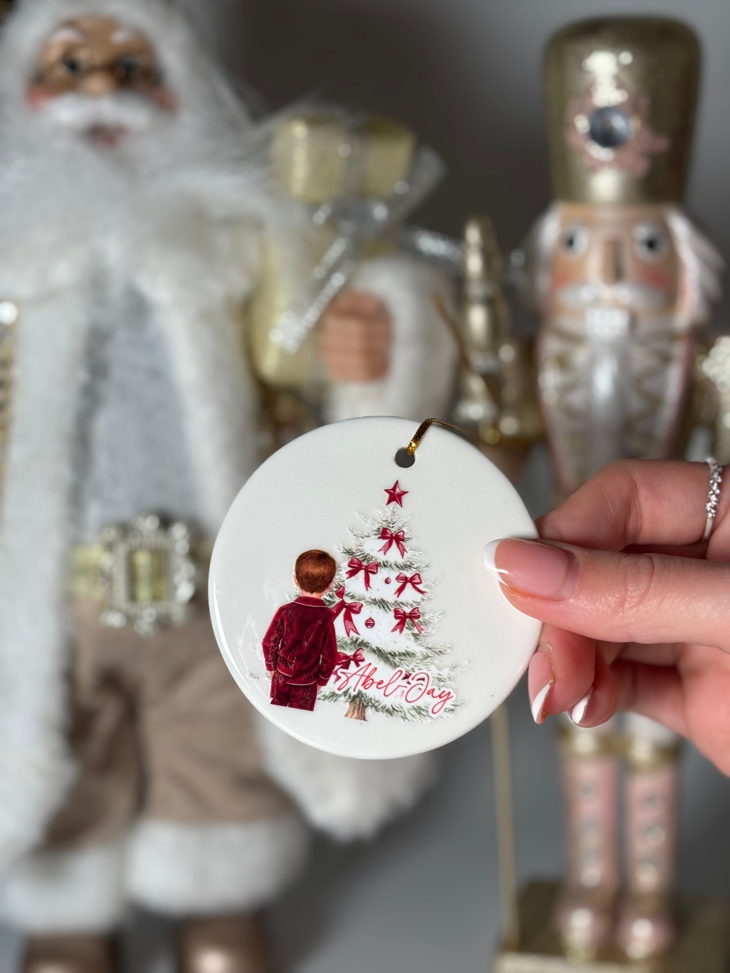 Personalised Children’s Christmas Tree Ceramic Bauble