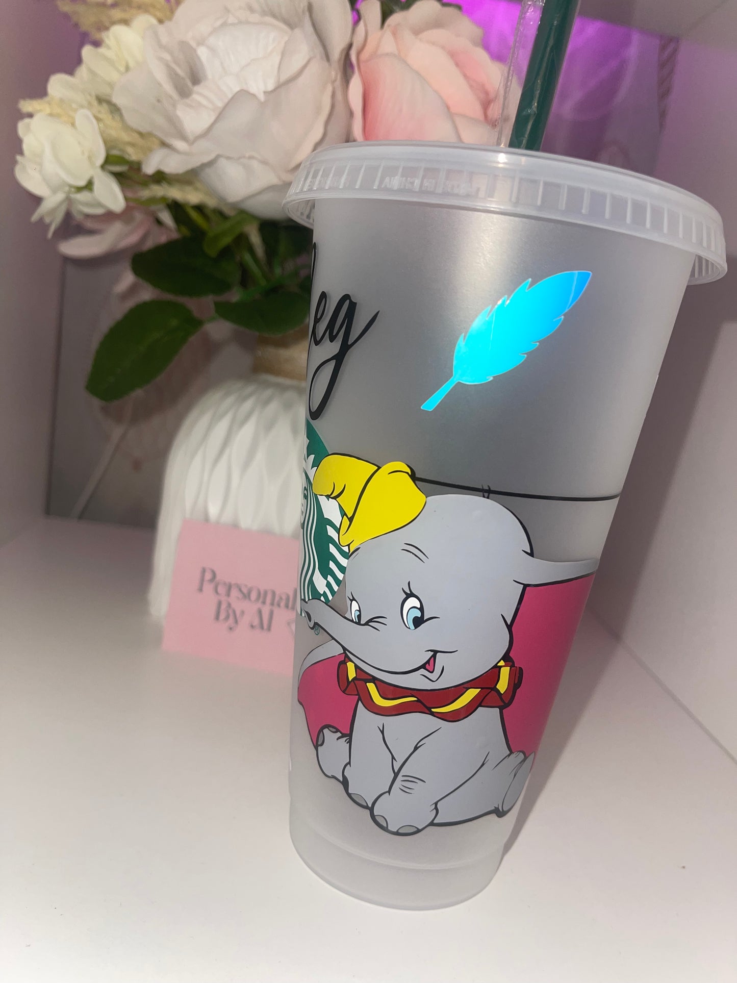 Personalised Elephant Starbucks Cup
