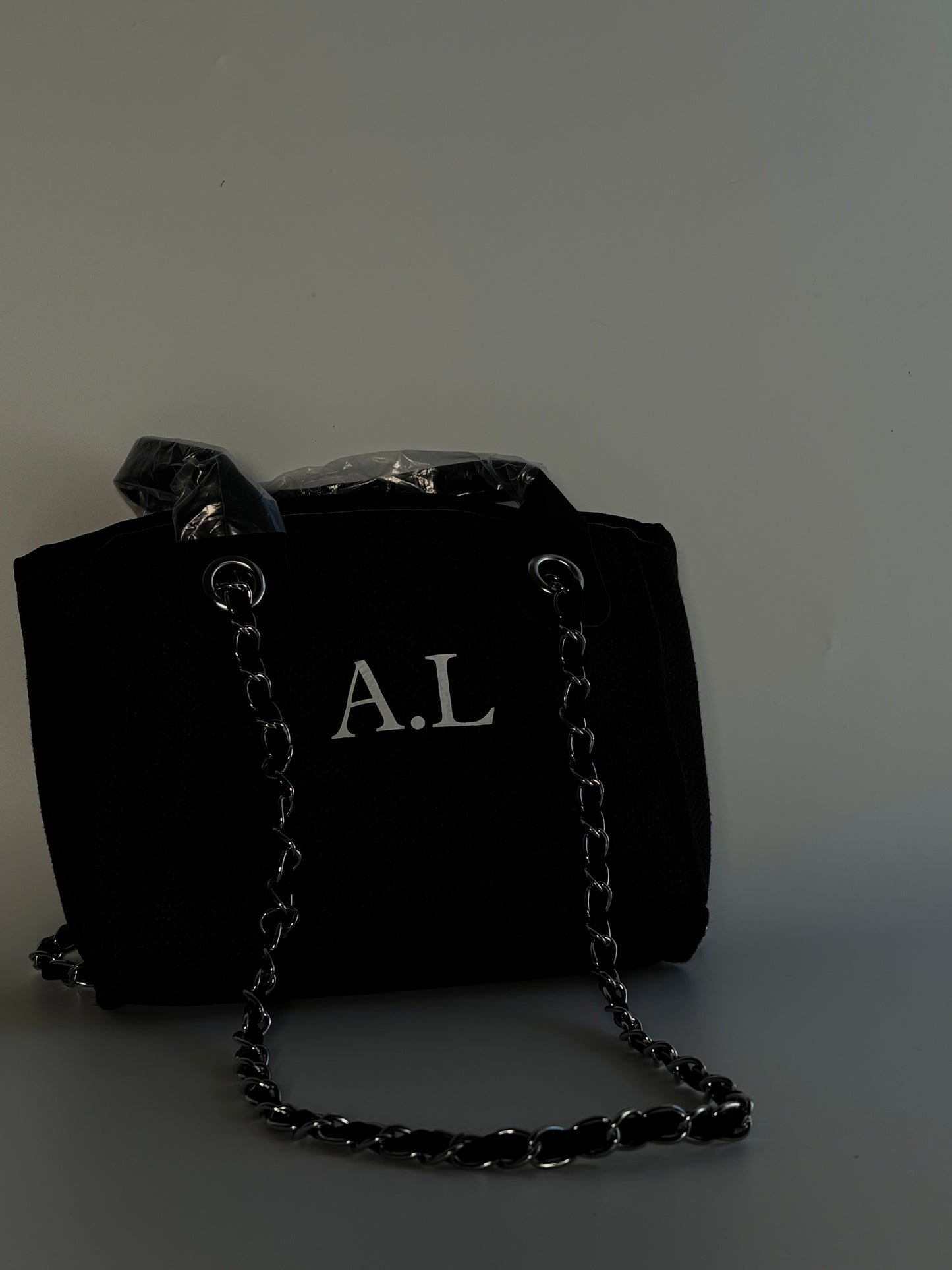 Custom Luxury Mini Canvas Tote Shoulder Bag - Personalised with initials
