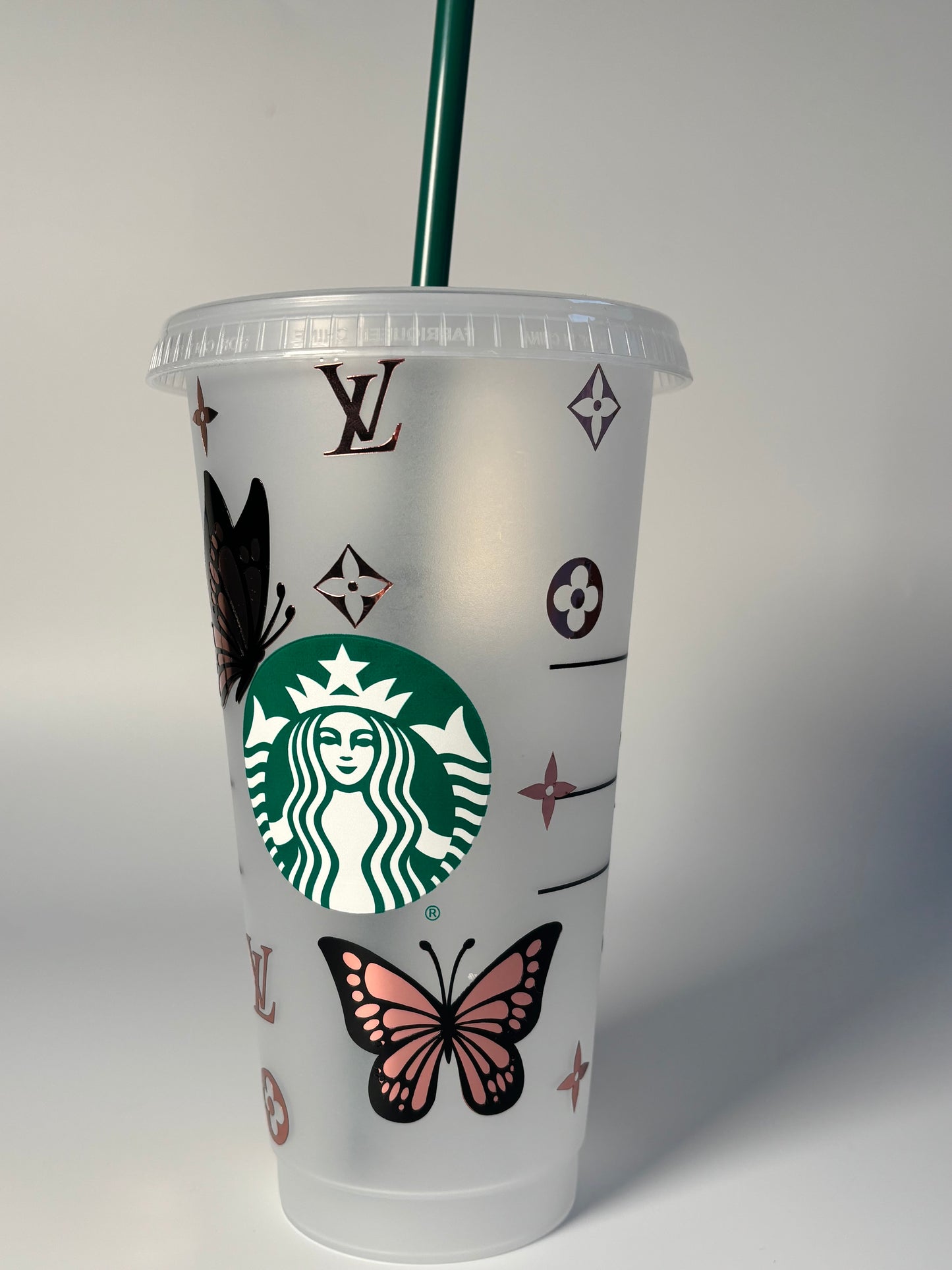Personalised LV Butterfly Starbucks Cup