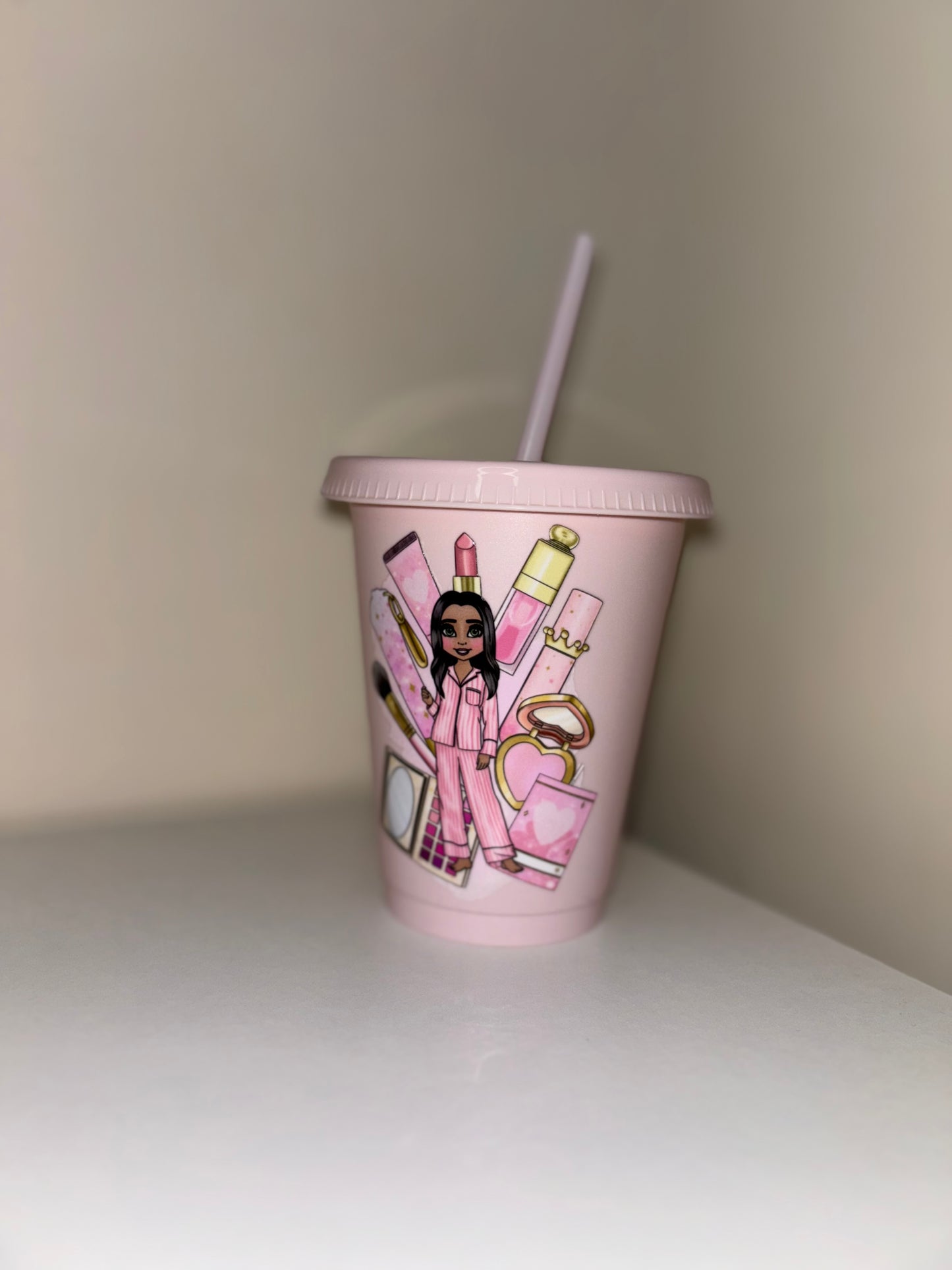 Dolly Baby Pink Cold Cup, 16oz