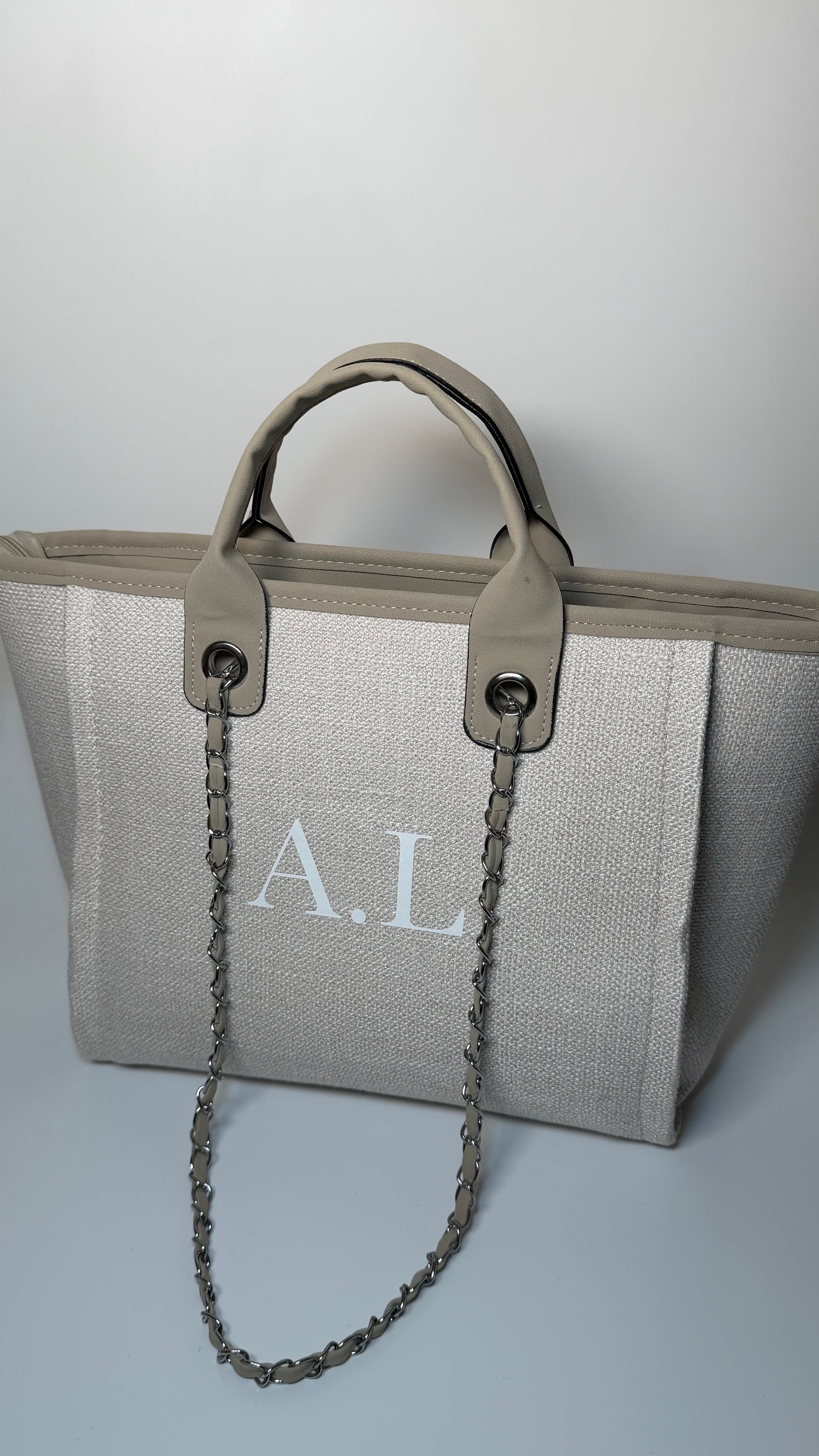 Luxury Tote Bag - Beige