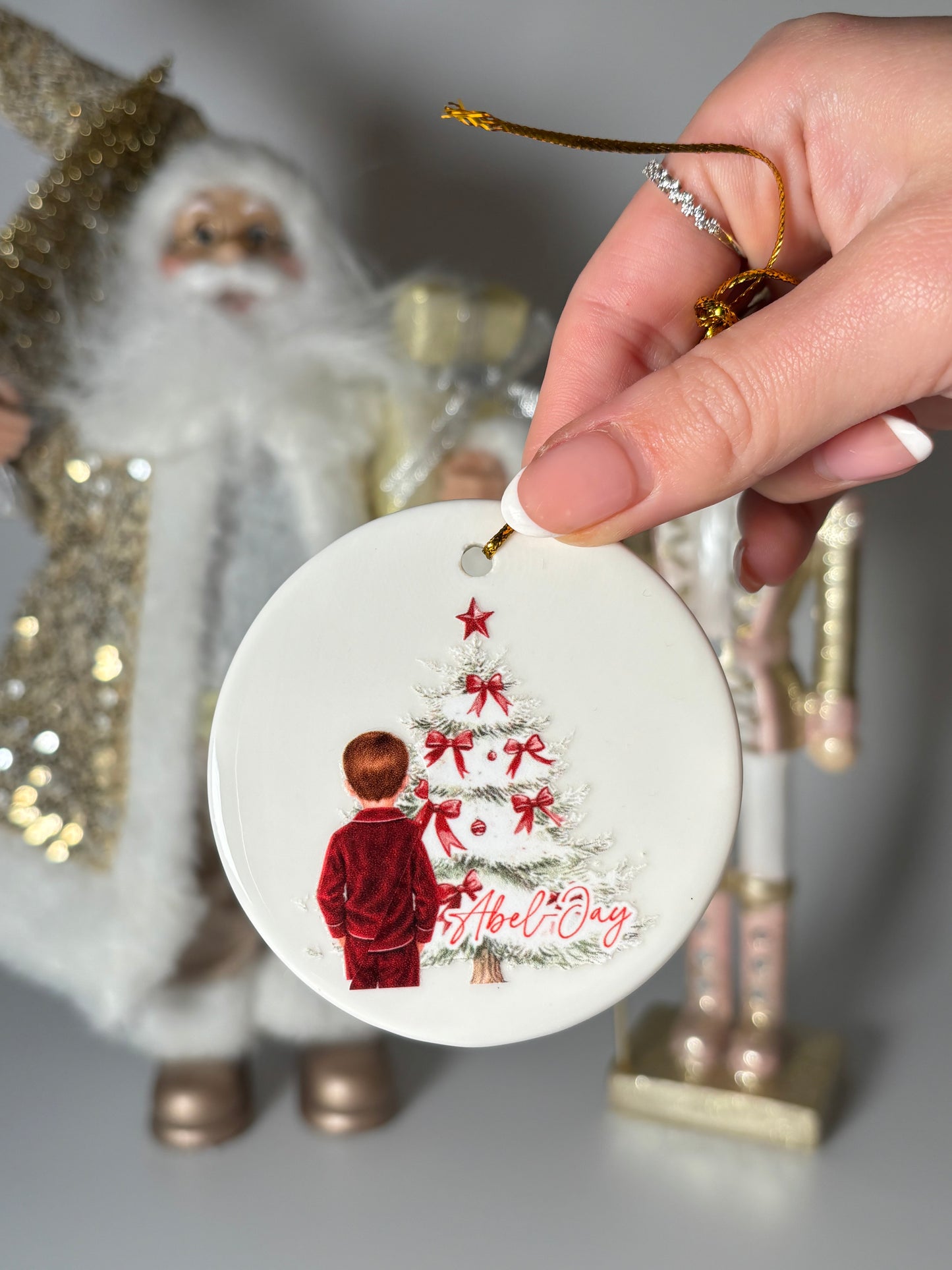 Personalised Children’s Christmas Tree Ceramic Bauble