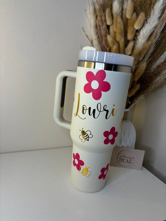 Flowers & Bees Tumbler, 40oz