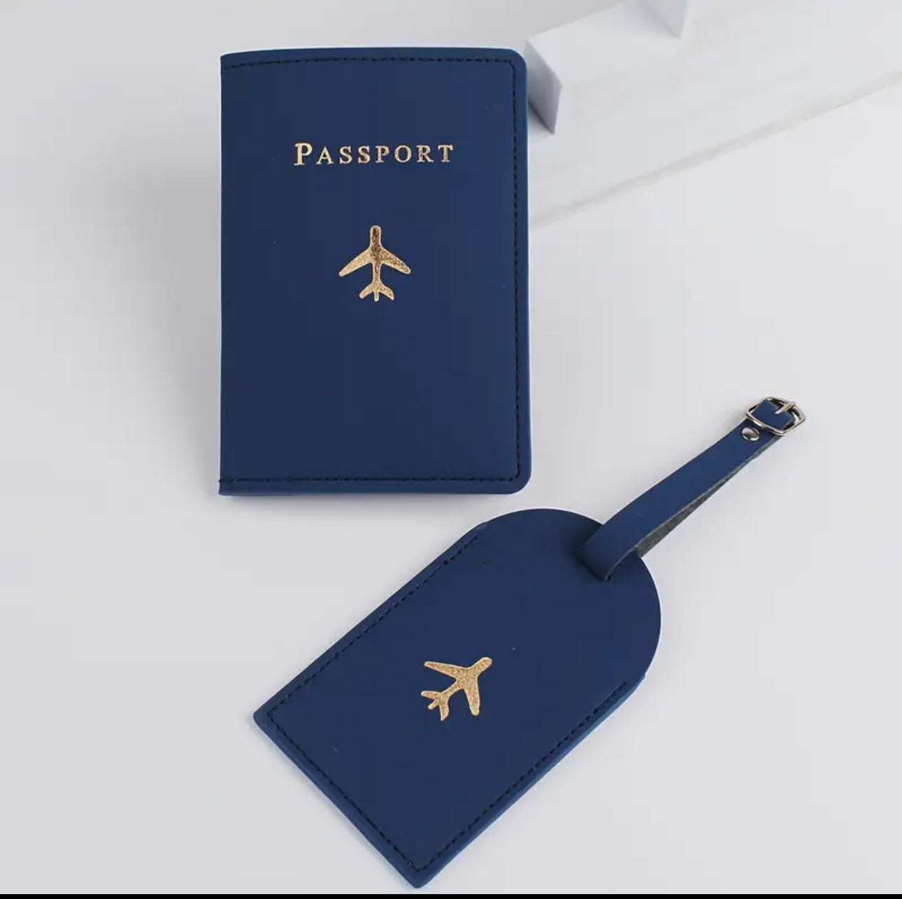Personalised Passport Cover & Luggage Tag Set