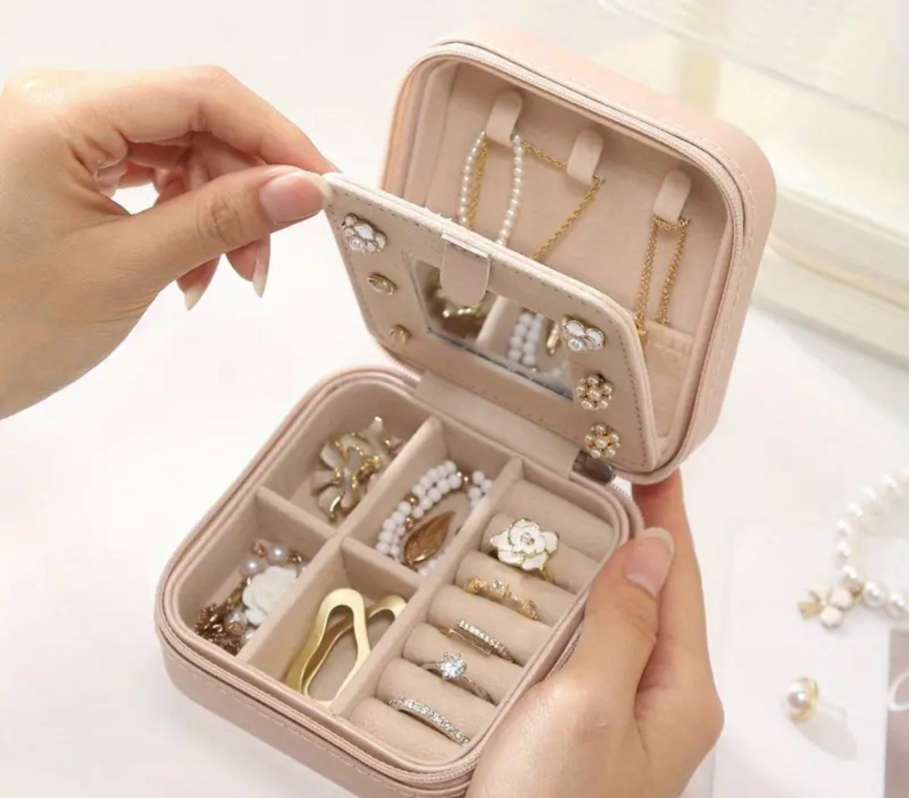 Personalised Mini Travel Jewellery Box