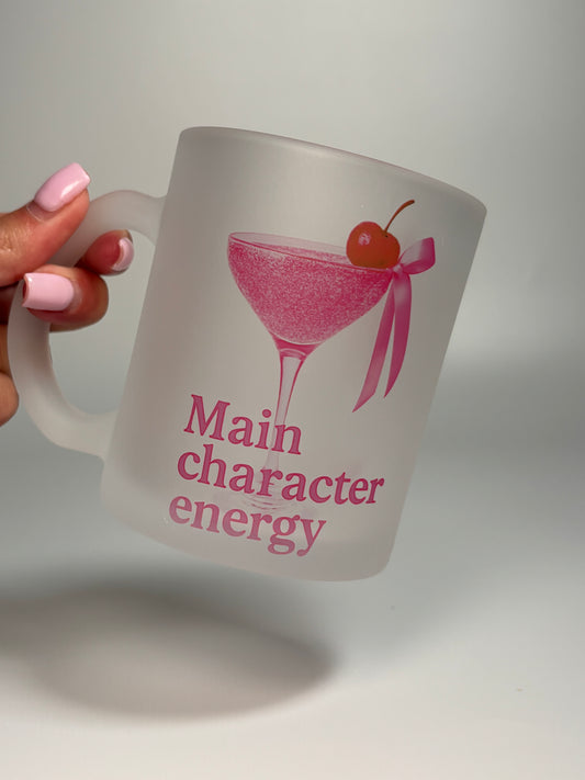 “Main Character Energy” Frosted Mug – 11oz