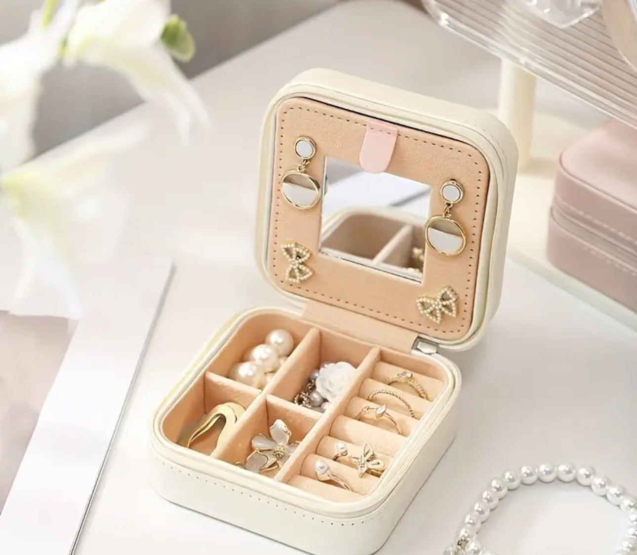 Personalised Mini Travel Jewellery Box