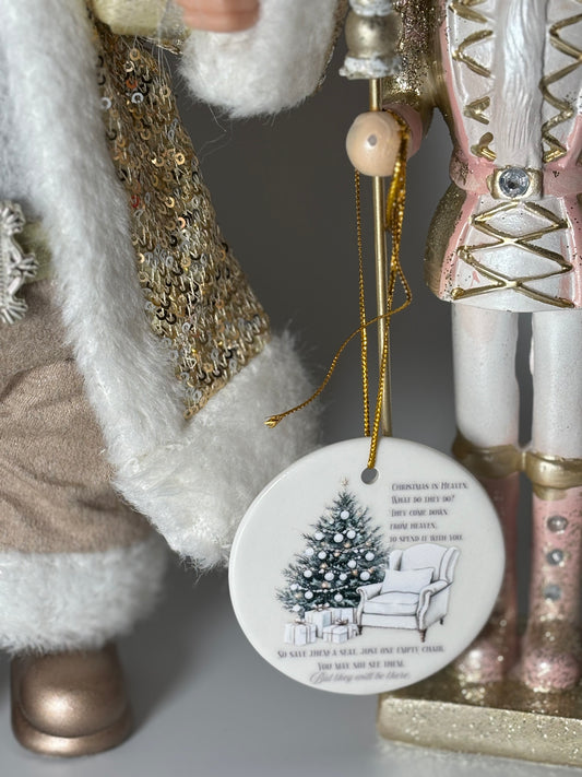 Christmas in Heaven” Memorial Ceramic Bauble
