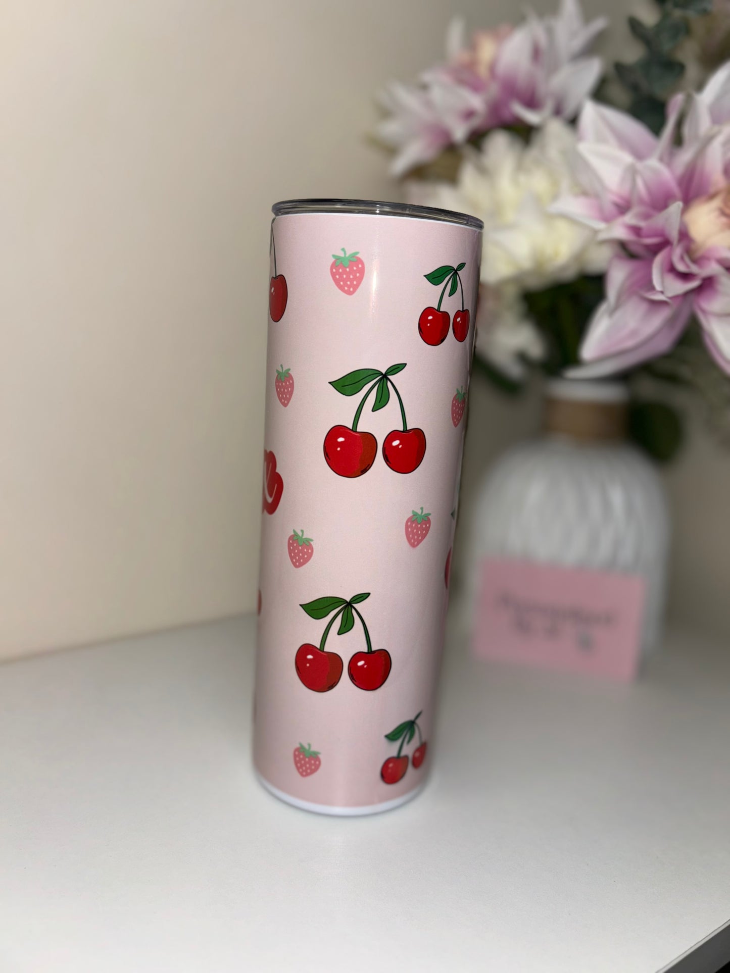 Cherry Design Insulated Tumbler (20oz)