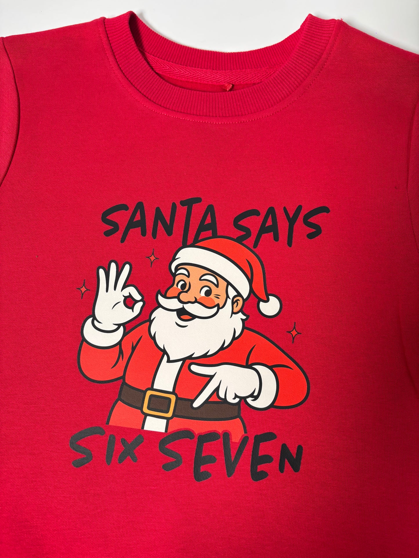 “Santa Says Six Seven” Children’s Christmas Jumper