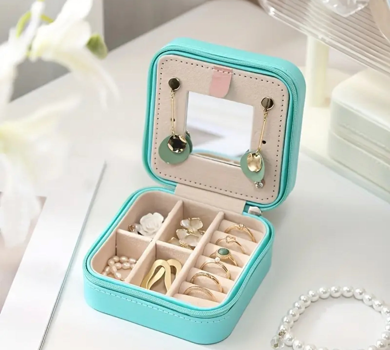 Personalised Mini Travel Jewellery Box