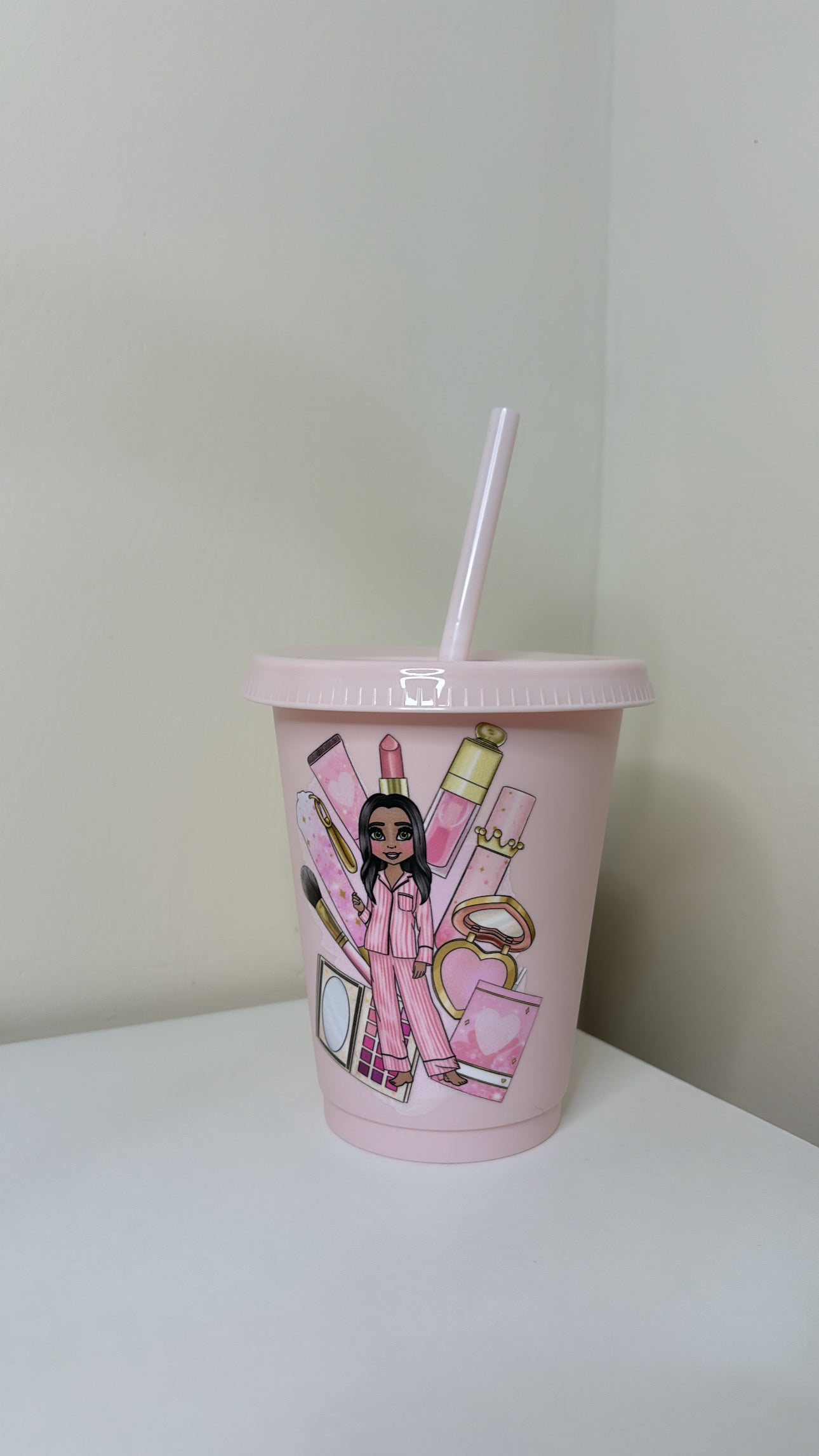 Dolly Baby Pink Cold Cup, 16oz