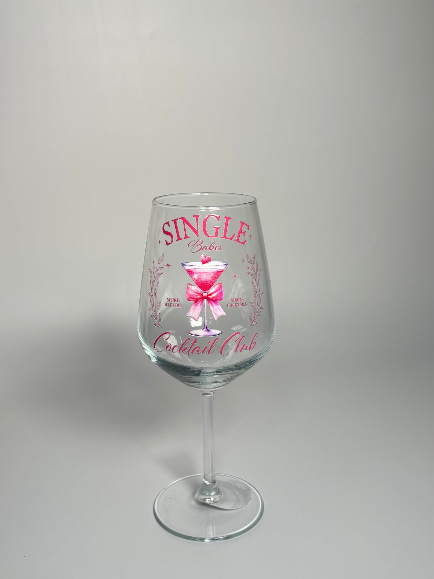 Single Babes Cocktail Club Wine Glass