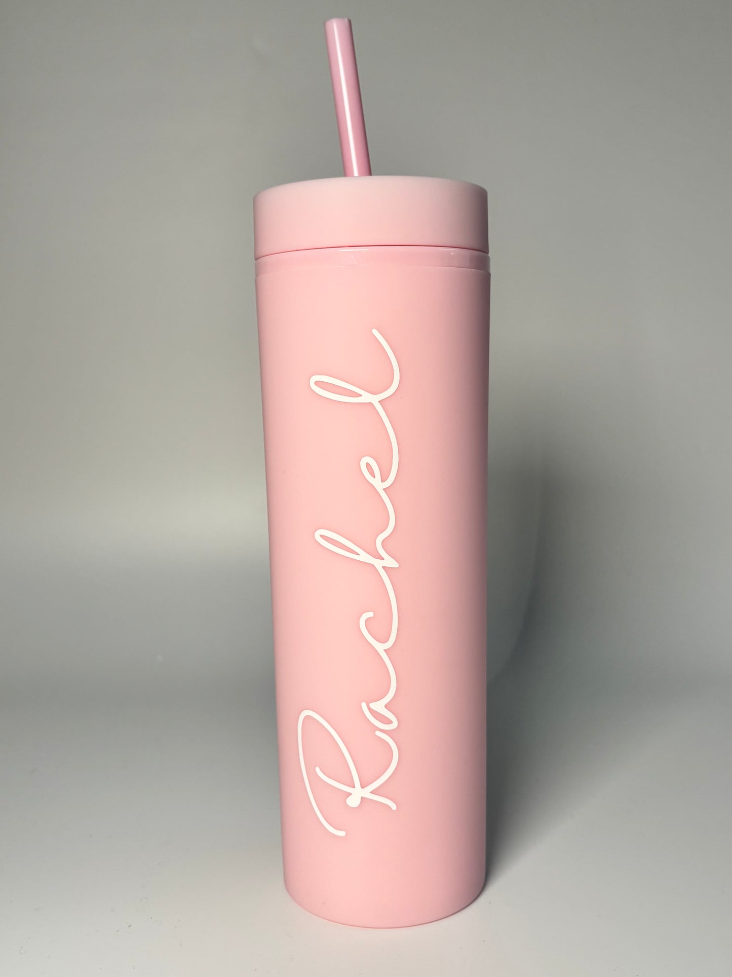 Pastel Pink Matte Skinny Tumbler, 16oz