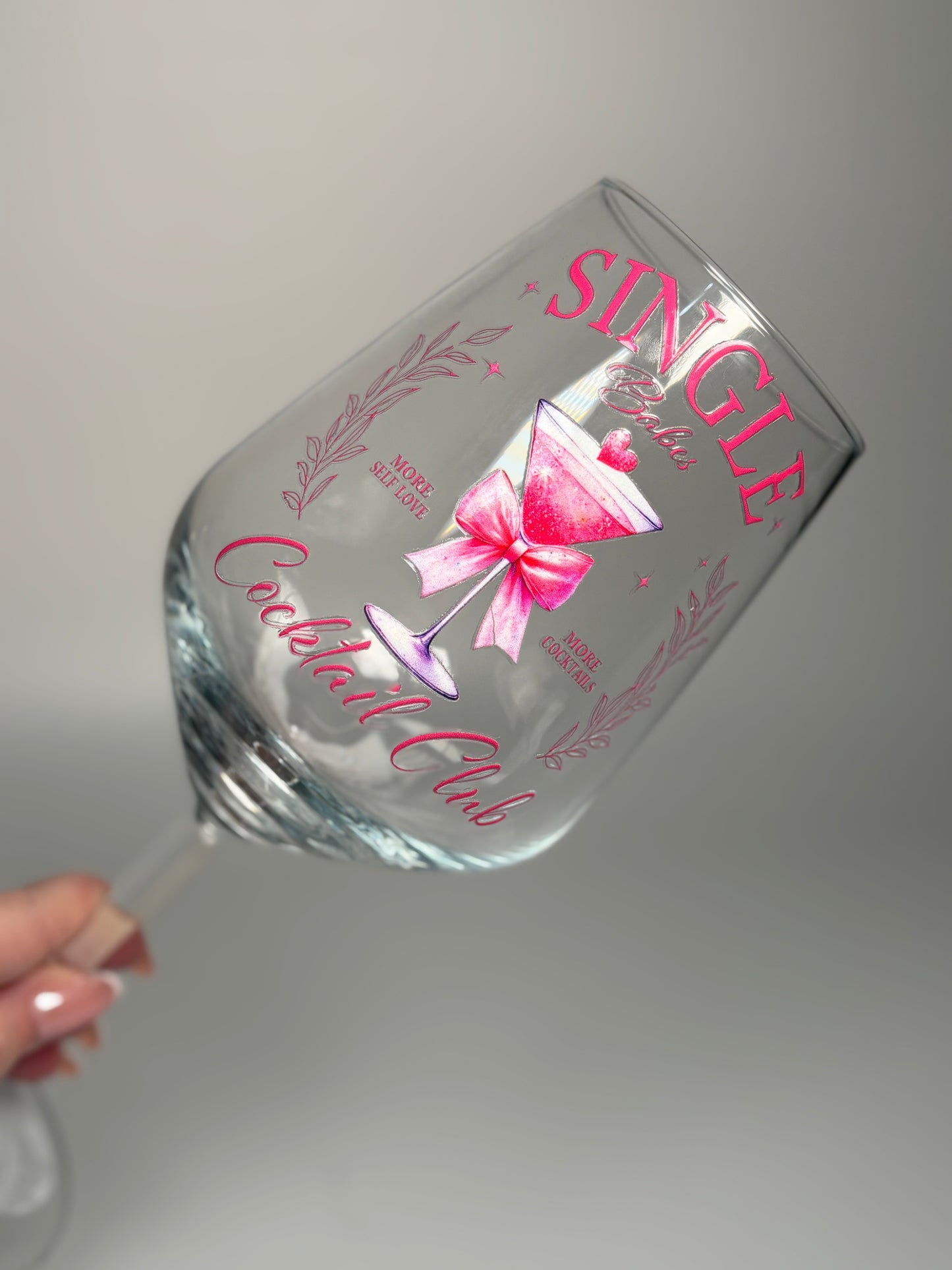 Single Babes Cocktail Club Wine Glass