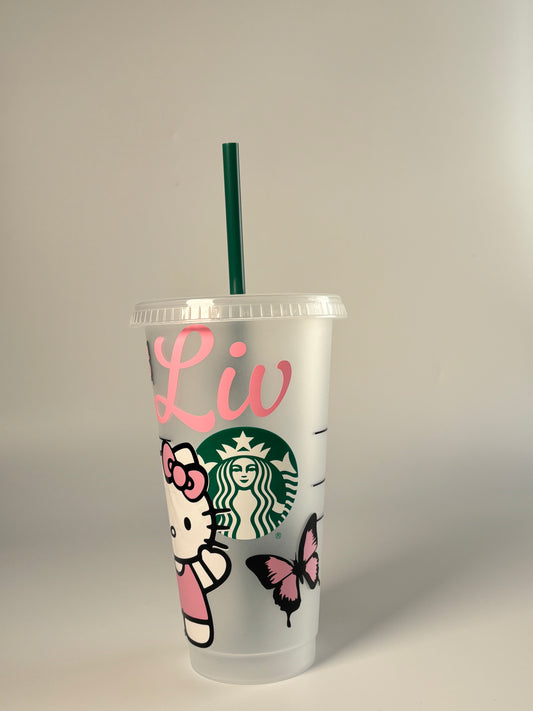 Personalised Hello Kitty Starbucks Cup