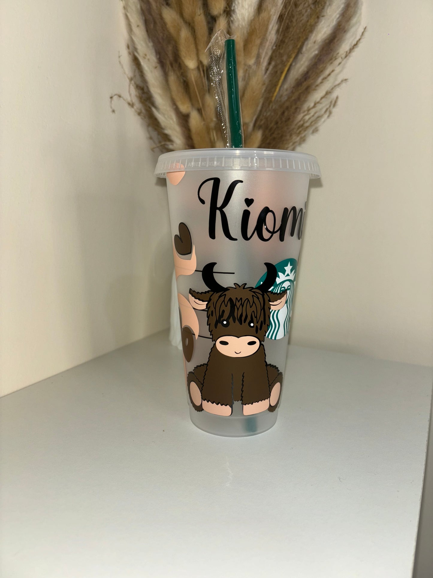 Highland Cow Personalised Starbucks Cup