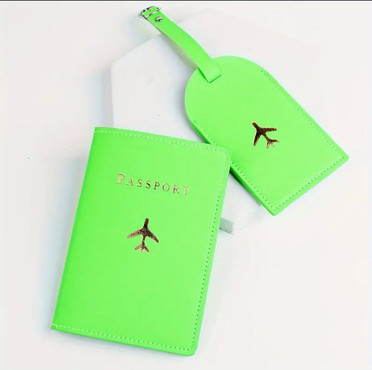Personalised Passport Cover & Luggage Tag Set