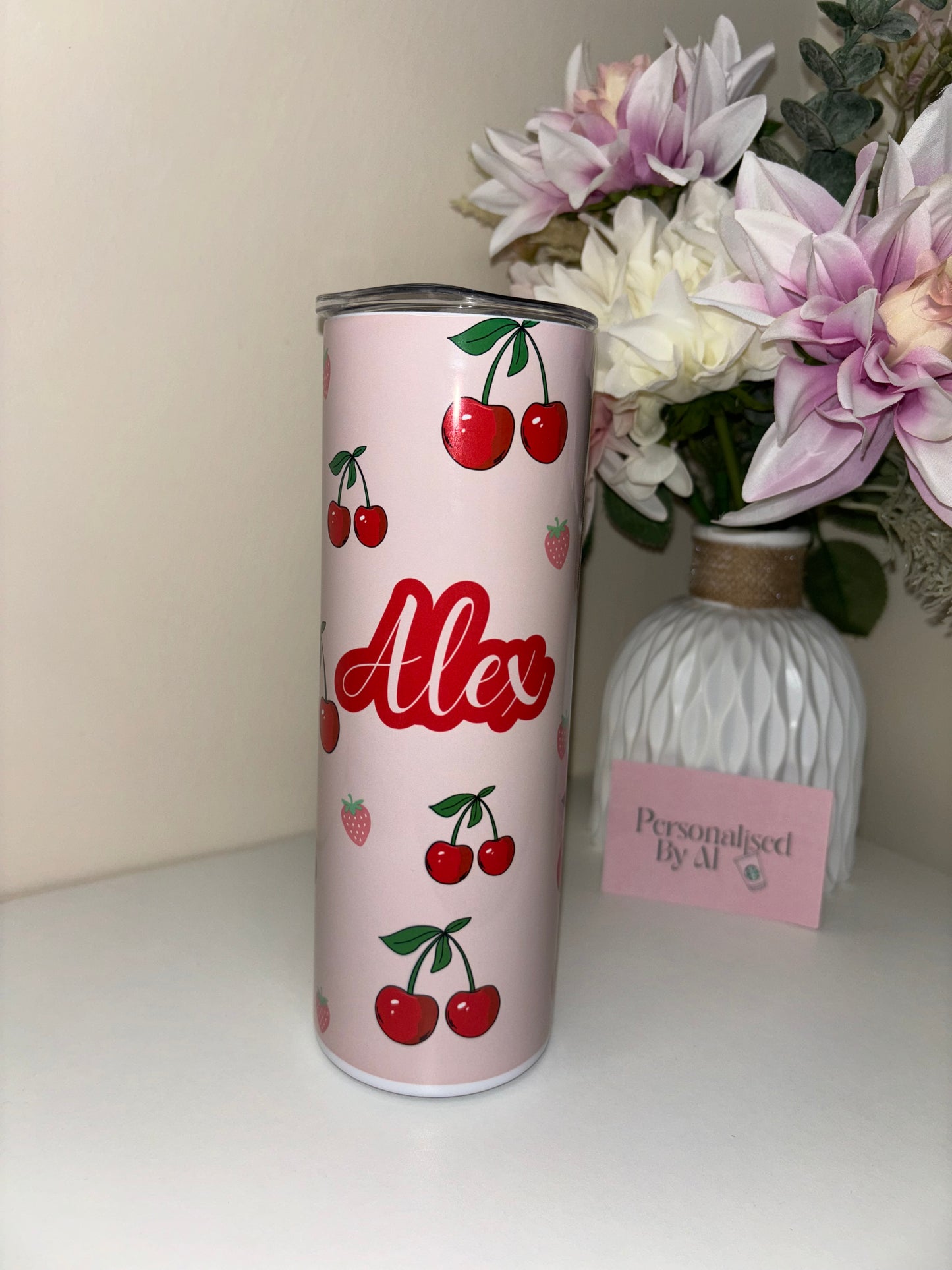 Cherry Design Insulated Tumbler (20oz)