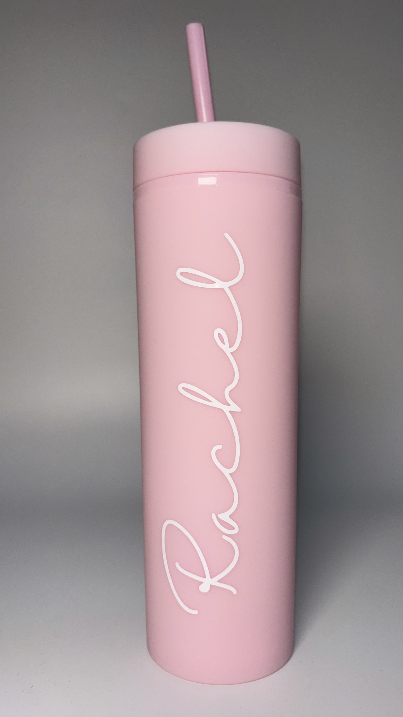 Pastel Pink Matte Skinny Tumbler, 16oz