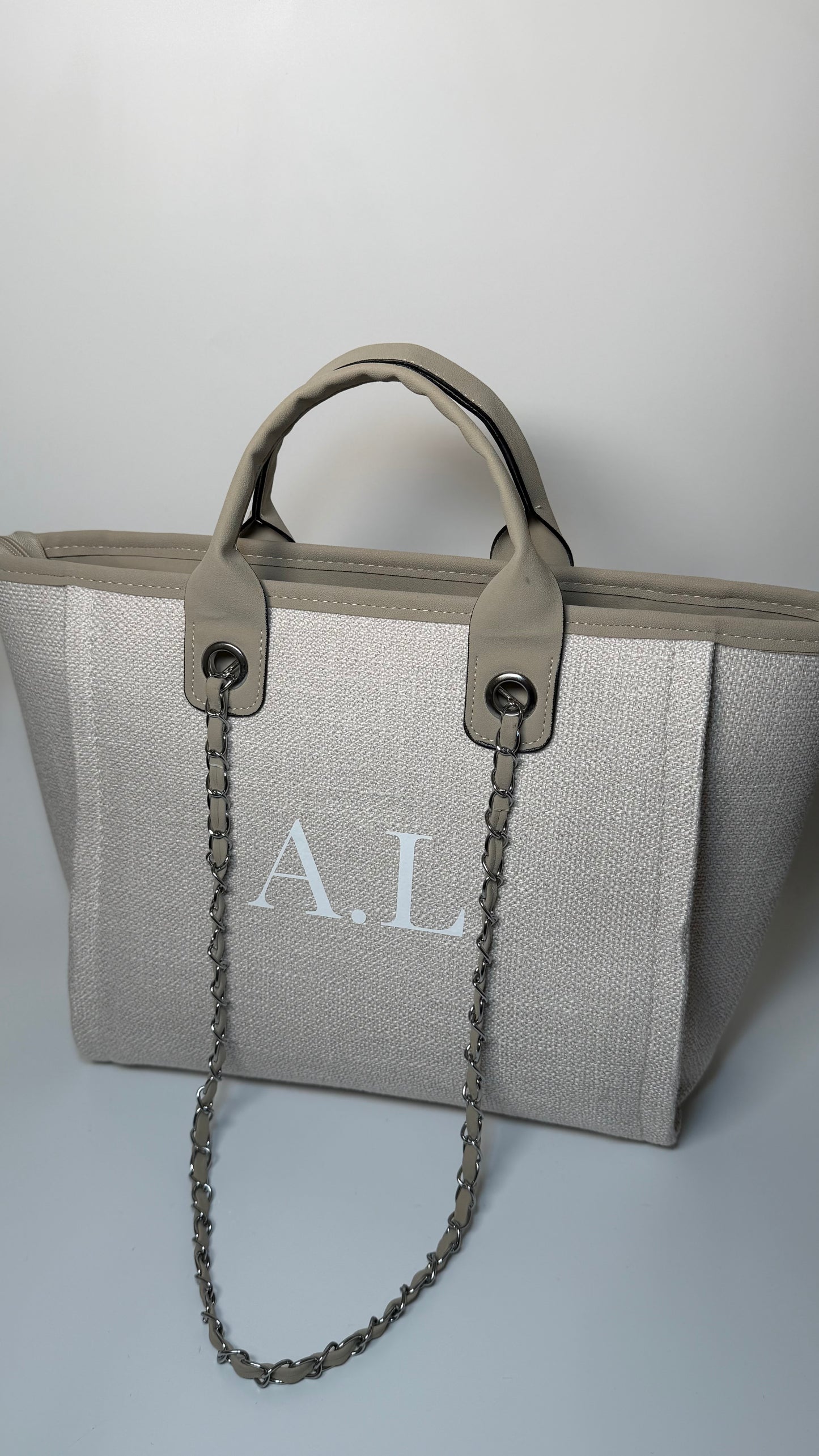 Luxury Tote Bag - Beige