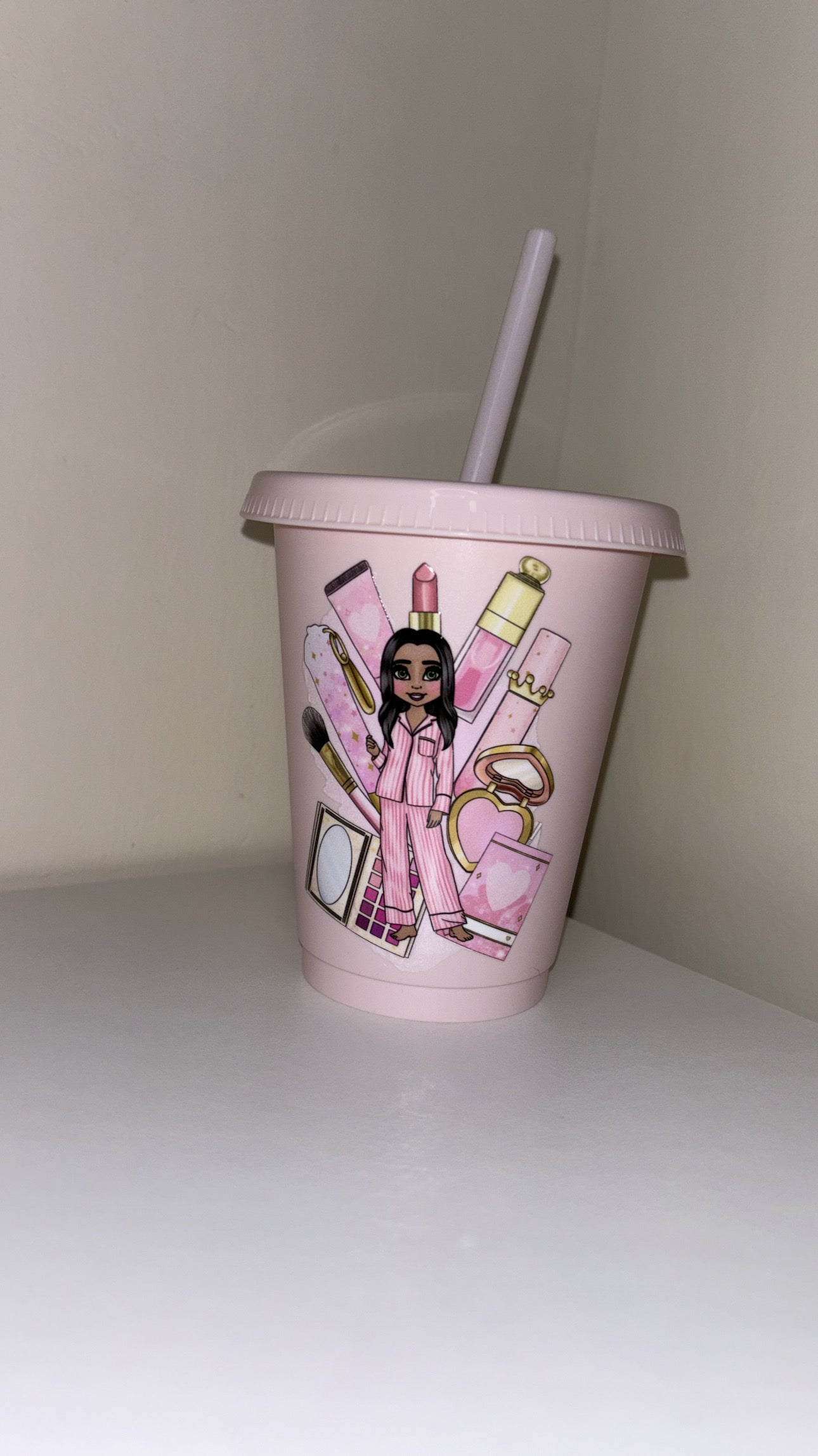 Dolly Baby Pink Cold Cup, 16oz