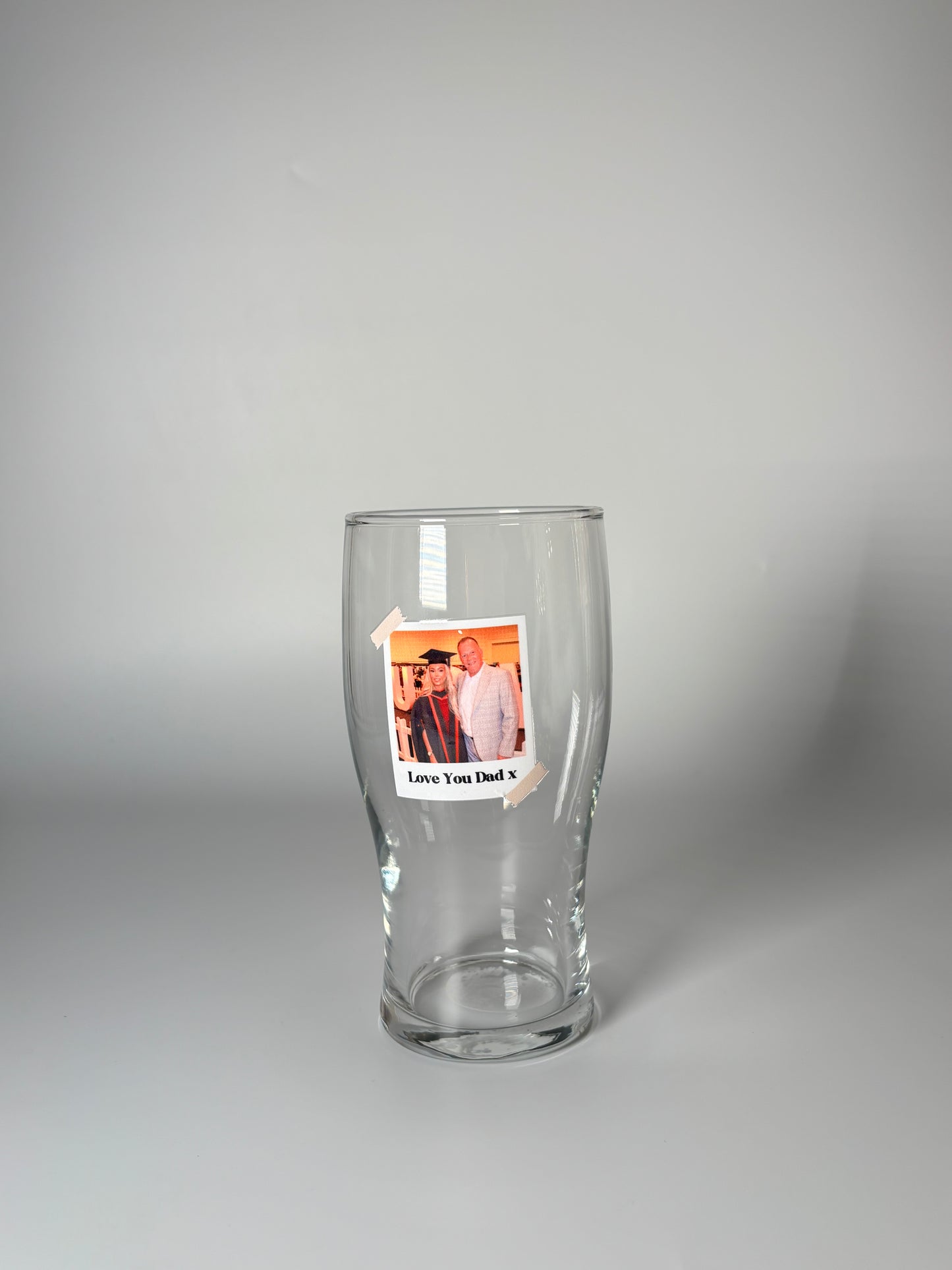 Personalised Polaroid Photo Pint Glass