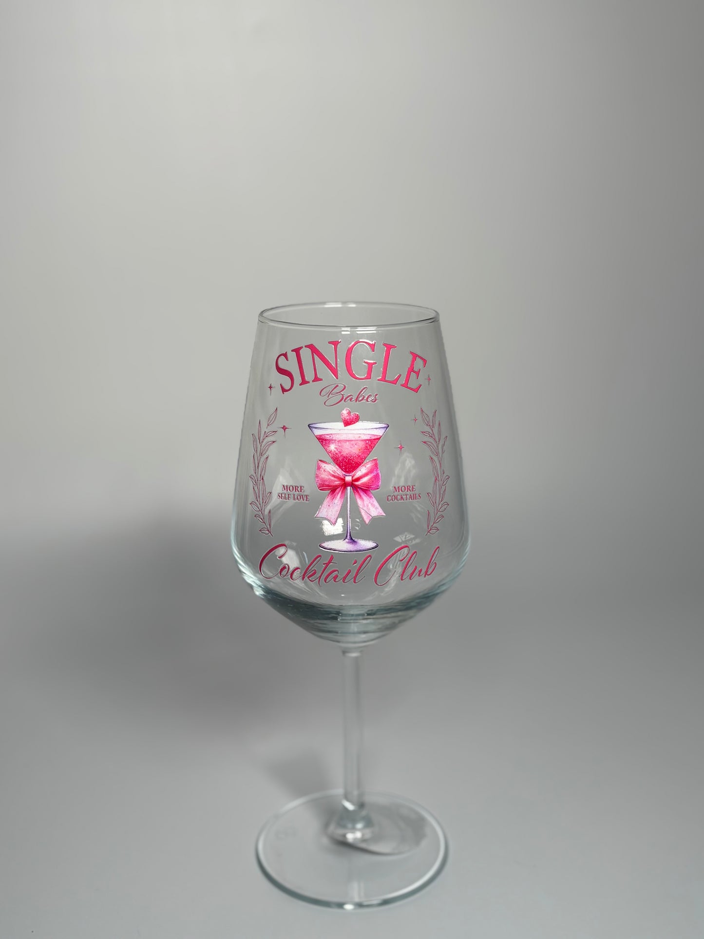 Single Babes Cocktail Club Wine Glass