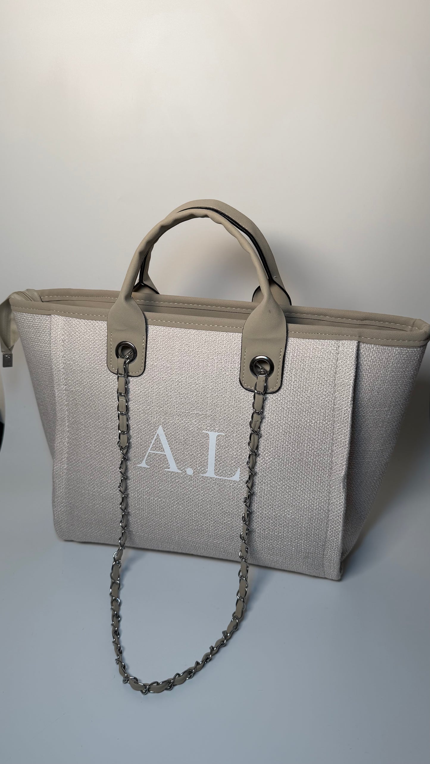 Luxury Tote Bag - Beige