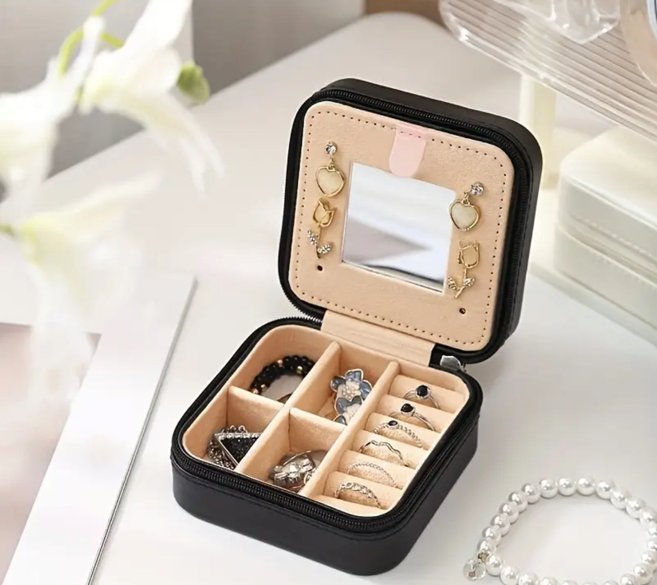Personalised Mini Travel Jewellery Box