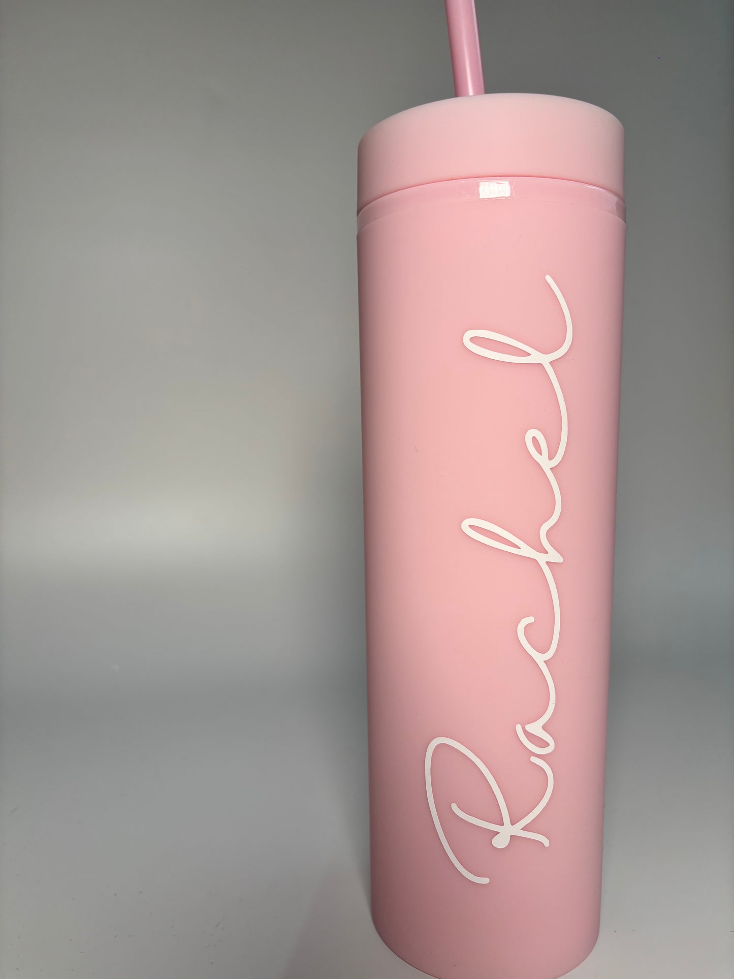 Pastel Pink Matte Skinny Tumbler, 16oz