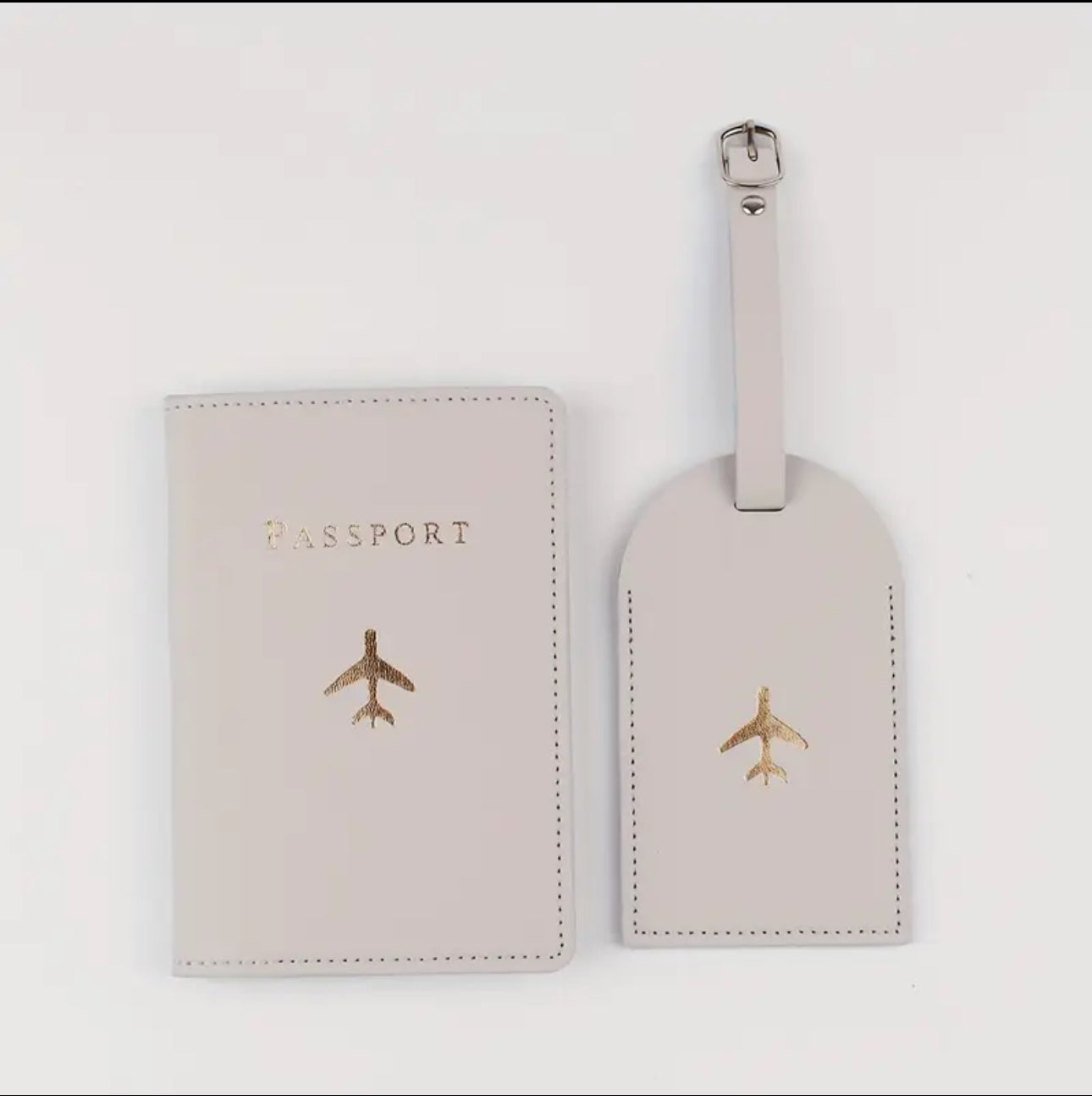 Personalised Passport Cover & Luggage Tag Set