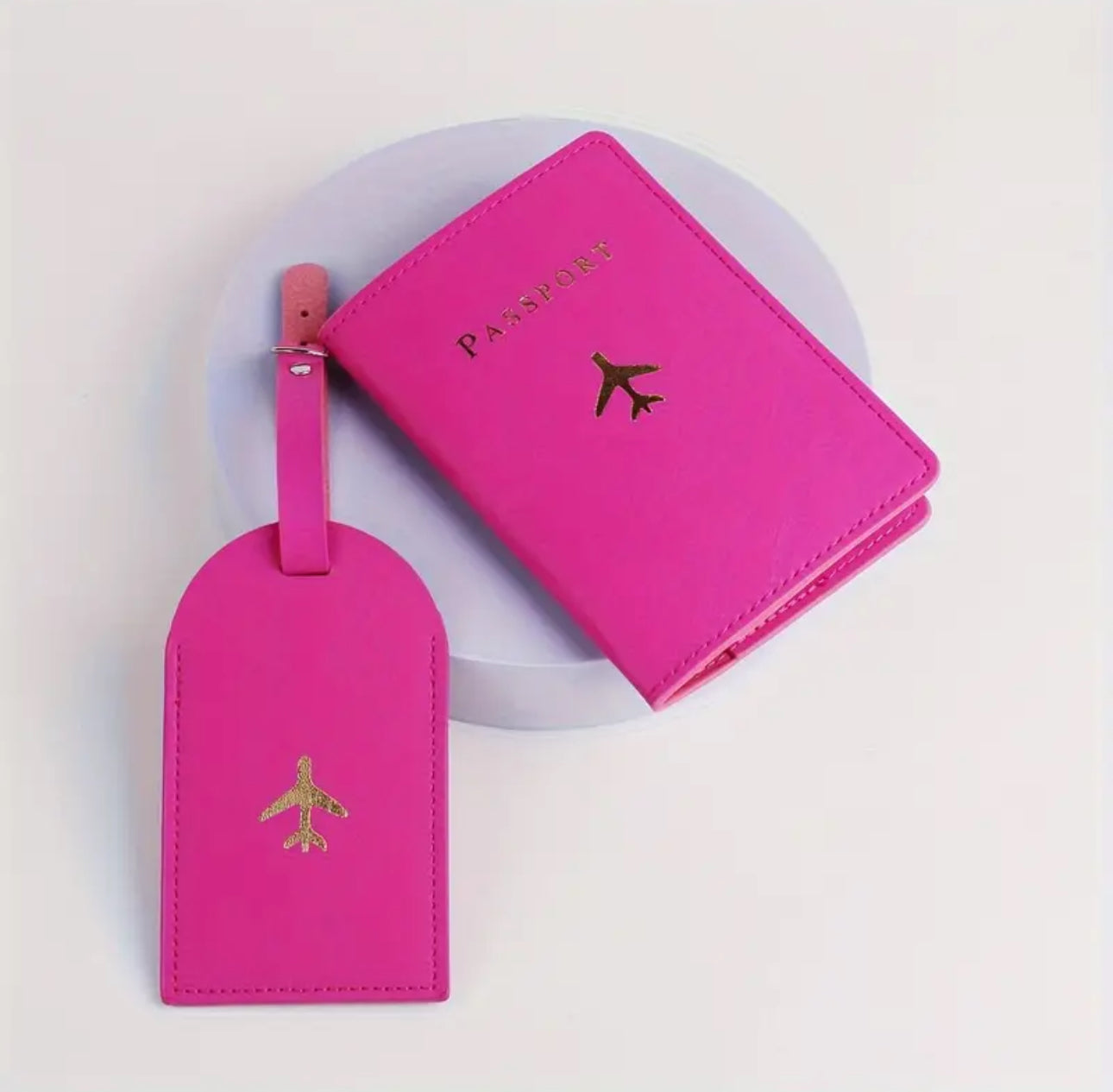 Personalised Passport Cover & Luggage Tag Set