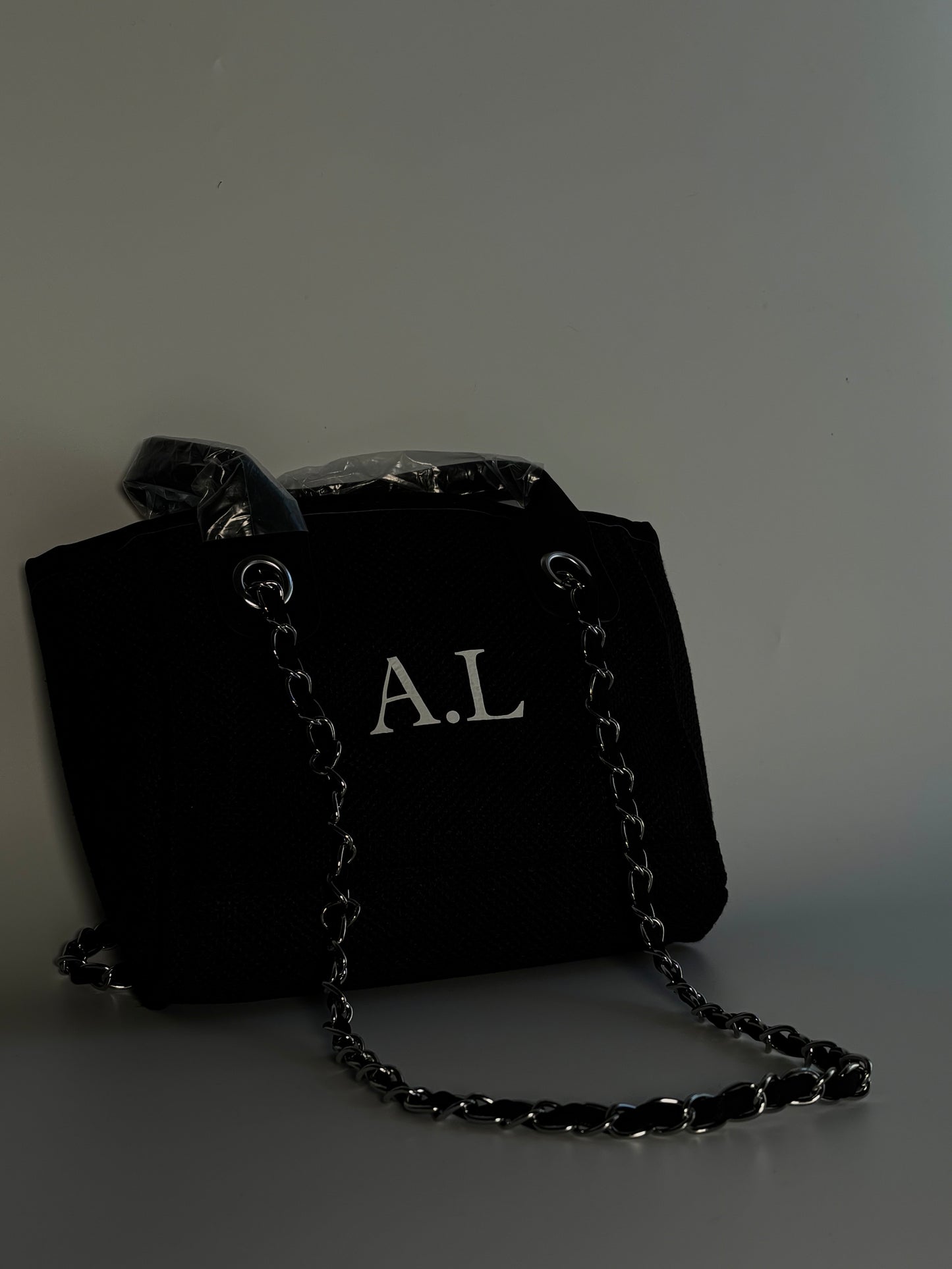 Custom Luxury Mini Canvas Tote Shoulder Bag - Personalised with initials