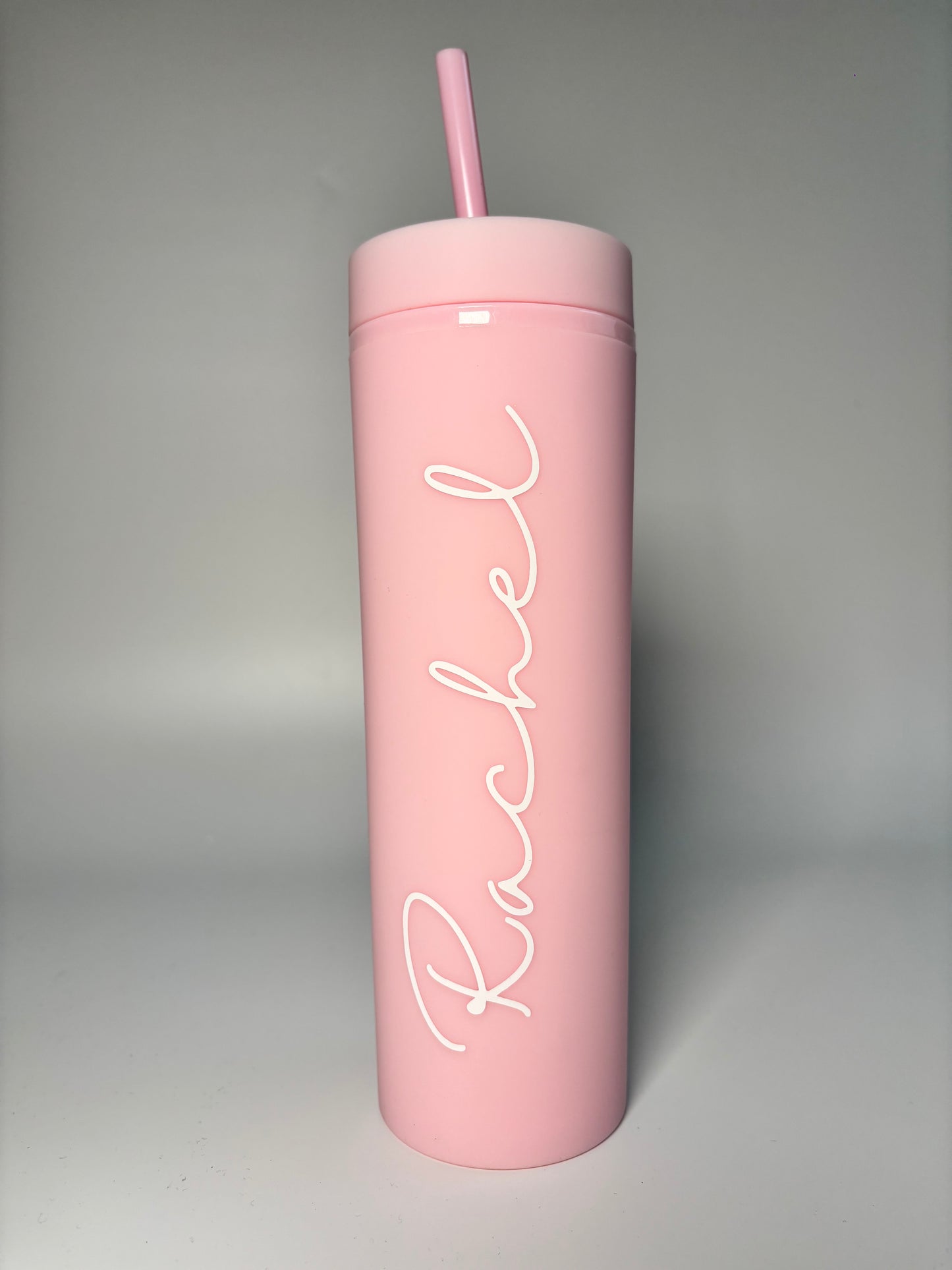 Pastel Pink Matte Skinny Tumbler, 16oz