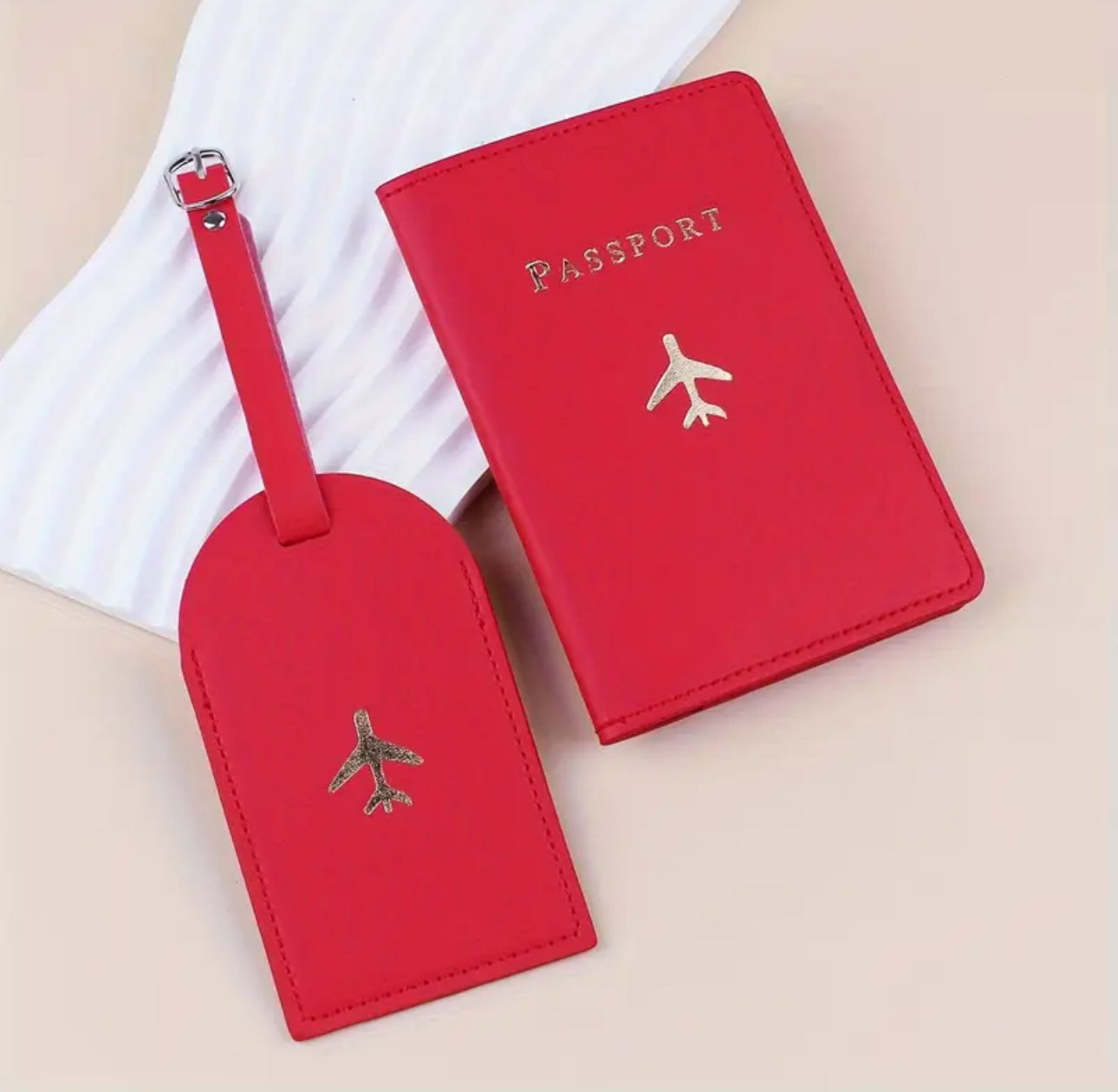 Personalised Passport Cover & Luggage Tag Set