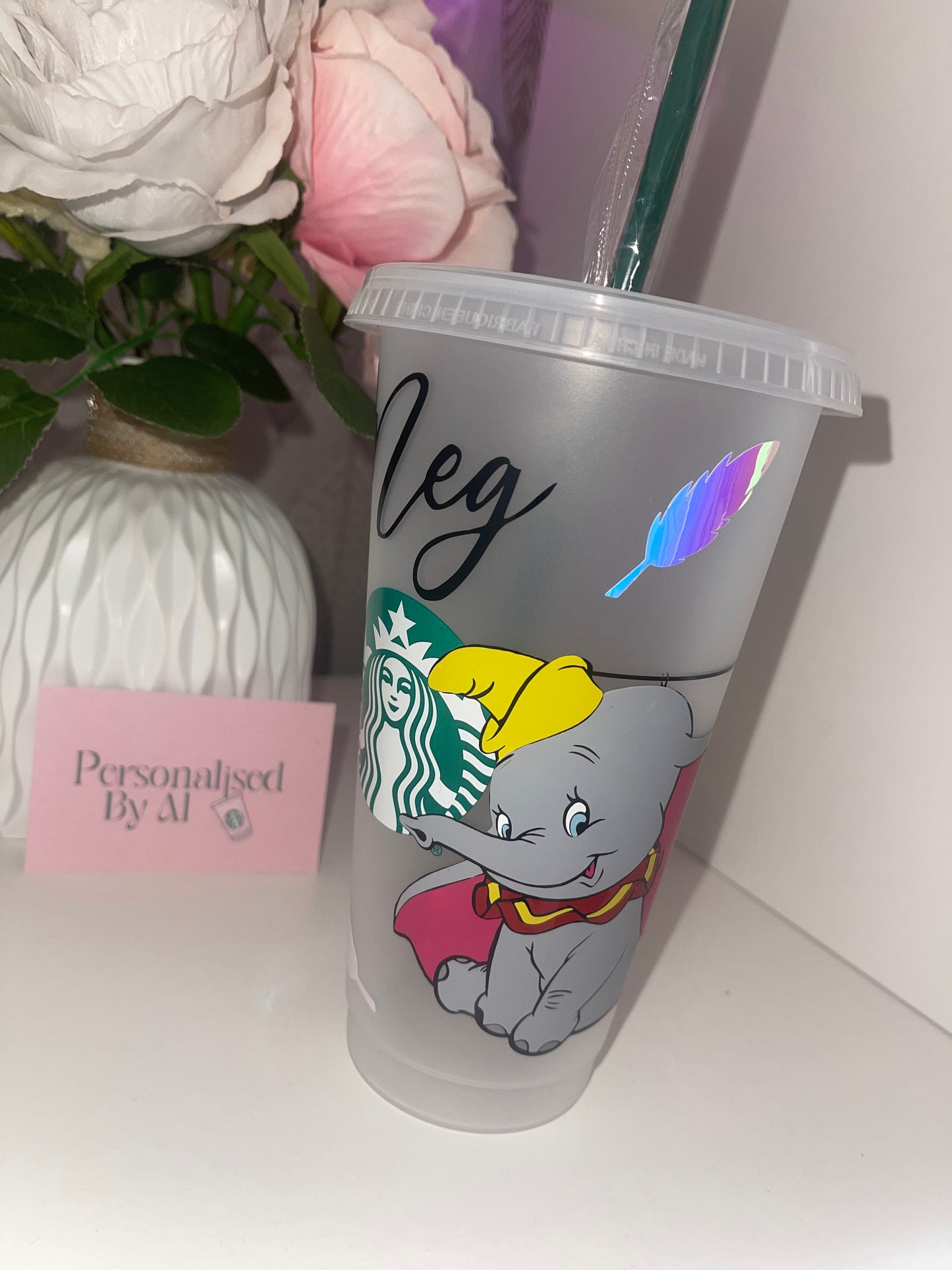 Personalised Elephant Starbucks Cup