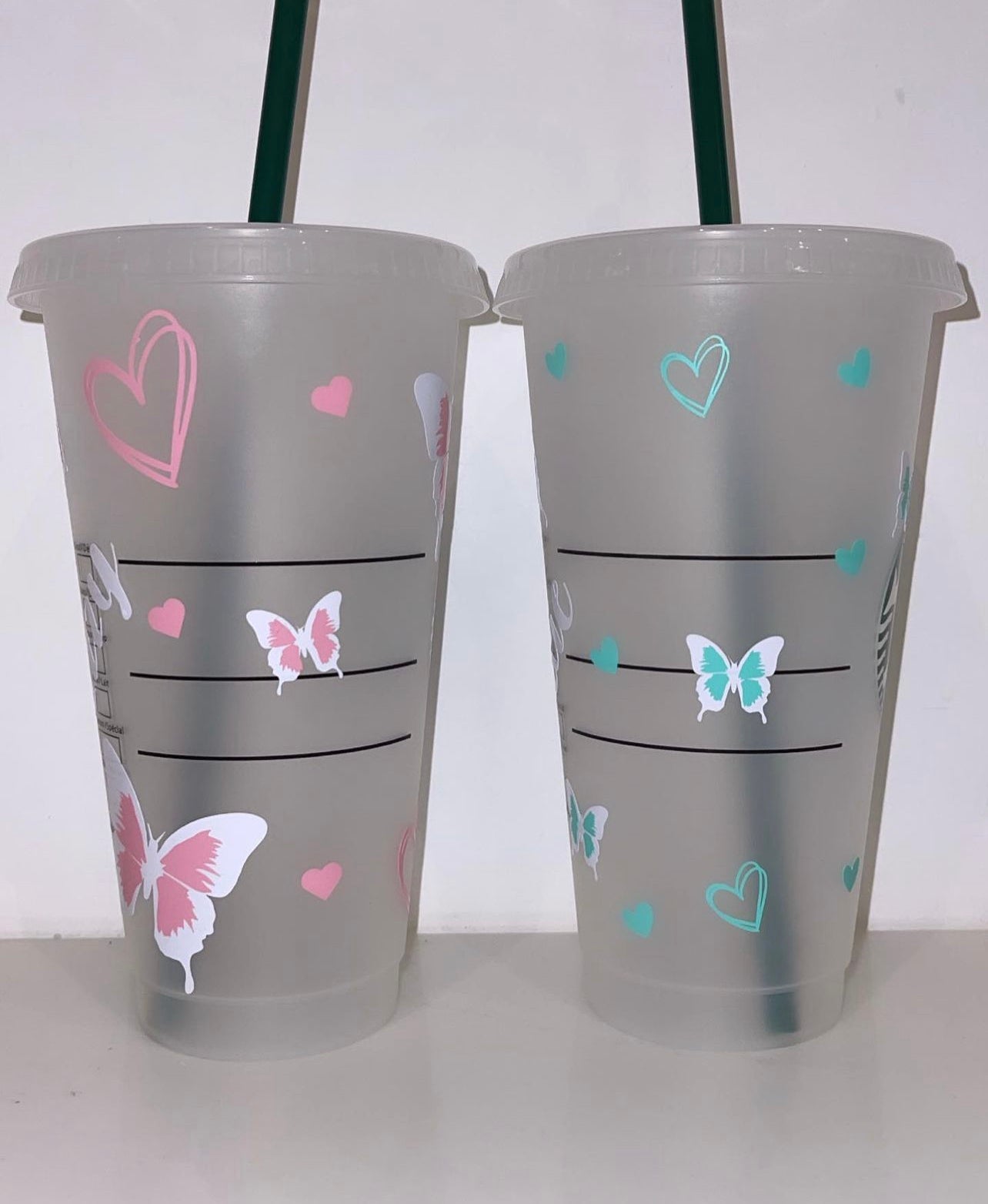 Personalised Simple Butterly Starbucks Cup
