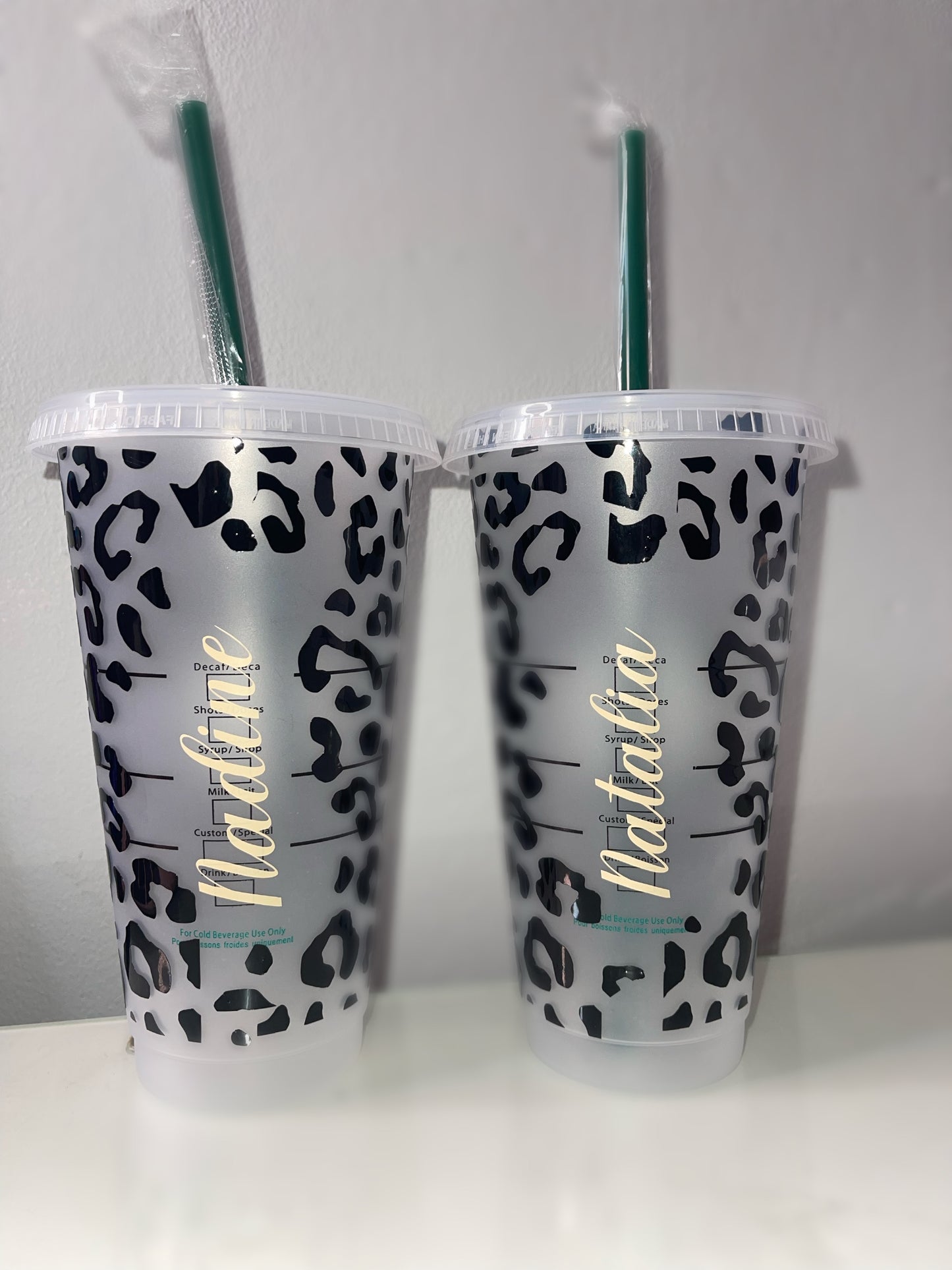 Personalised Leopard Print Starbucks Cup